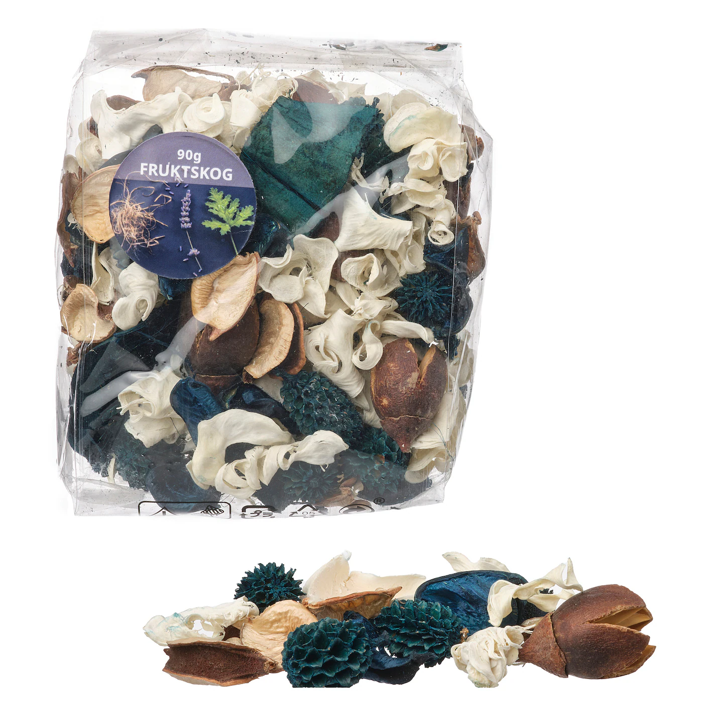 FRUKTSKOG Mirisni potpuri, Vetiver i geranijum/crnotirkizna, 90 g