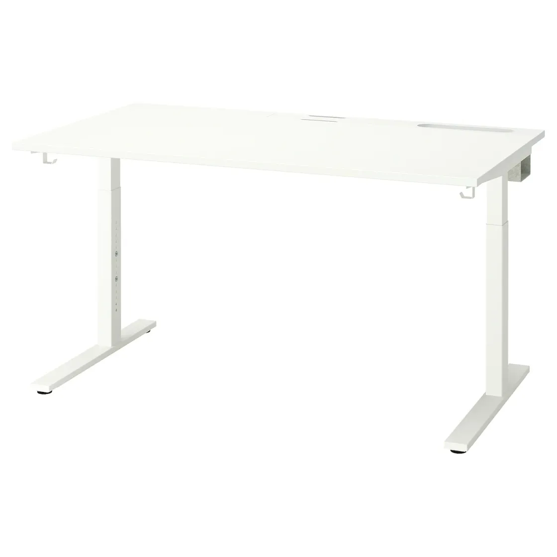 MITTZON Radni sto, bela, 140x80 cm
