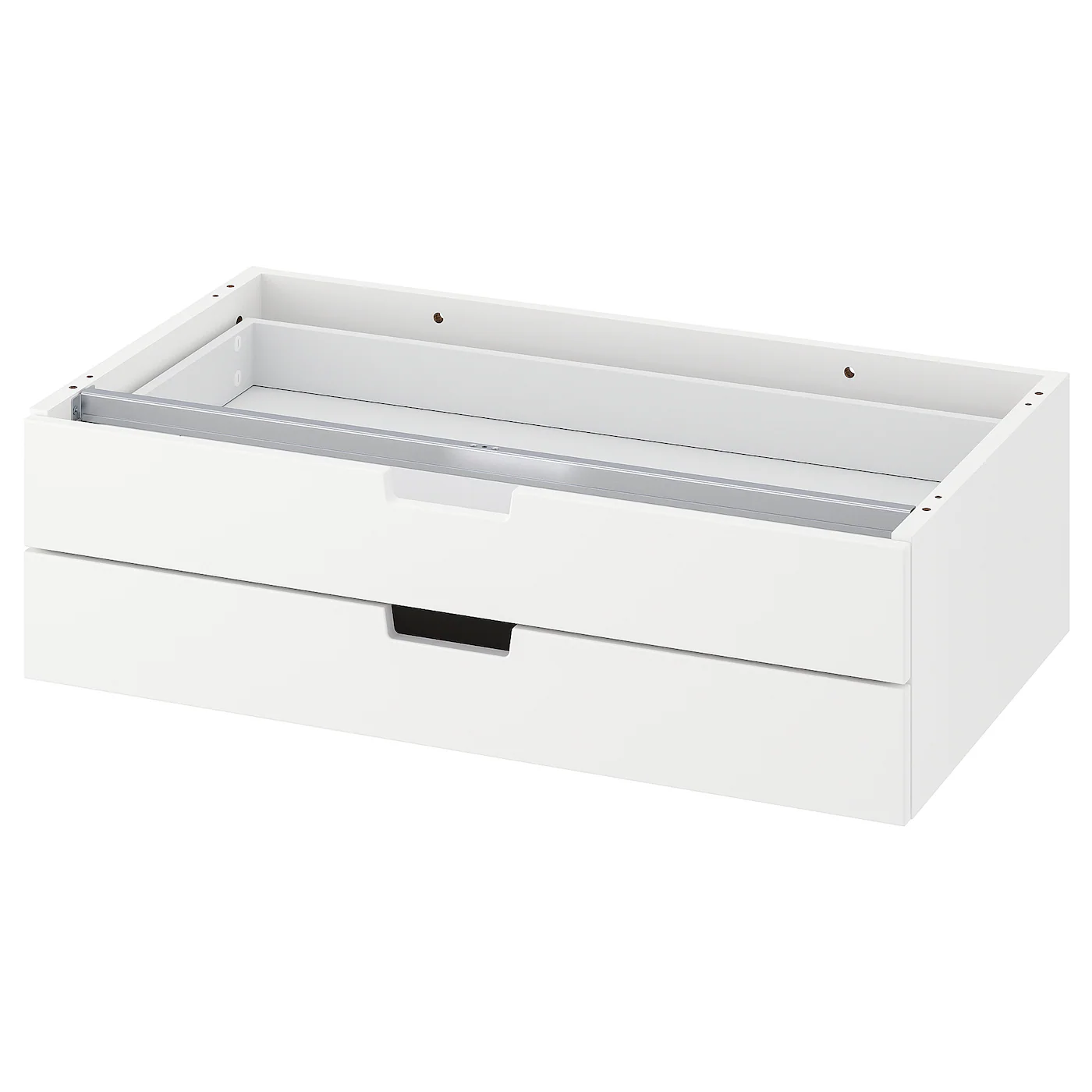 NORDLI Modularna komoda, 2 fioke, bela, 80x23 cm