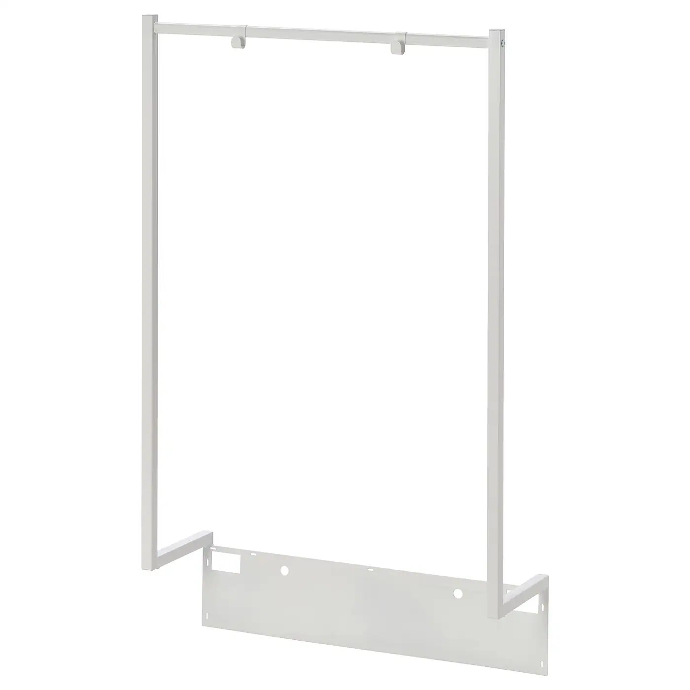 NORDLI Nadgradna šipka za vešalice, bela, 80x115 cm