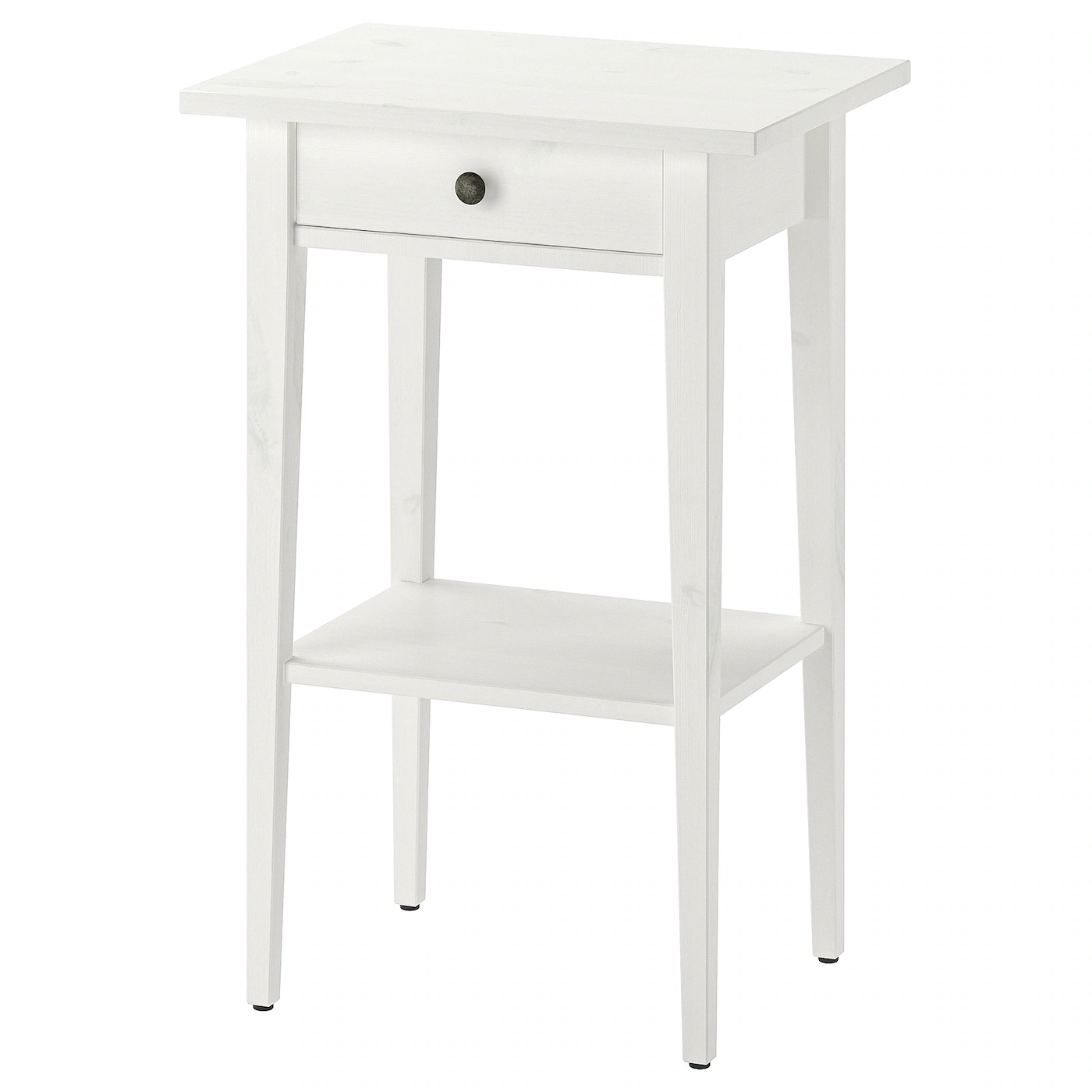 HEMNES Noćni stočić, belo bajcovano, 46x35 cm