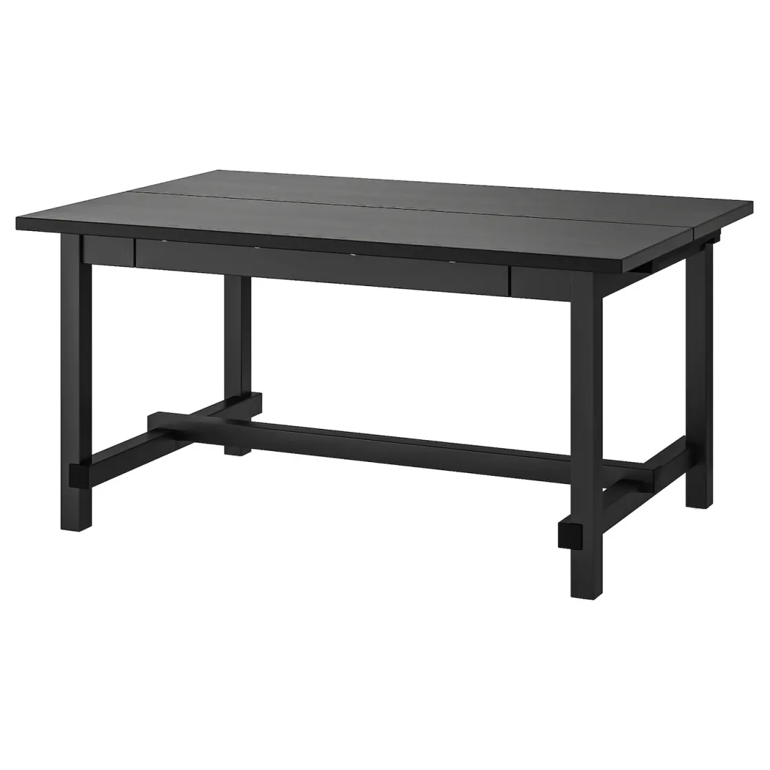 NORDVIKEN Produživi sto, crna, 152/223x95 cm