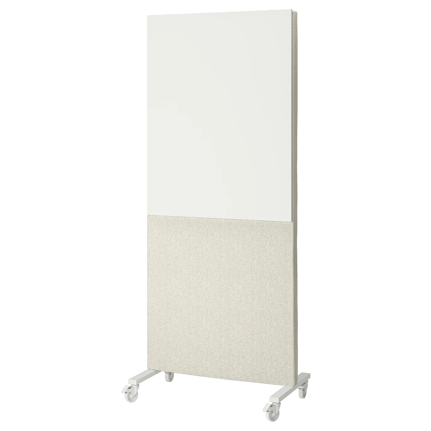 MITTZON Okv s točk/akust paravan/bela tabla, Gunnared bež/bela, 85x205 cm