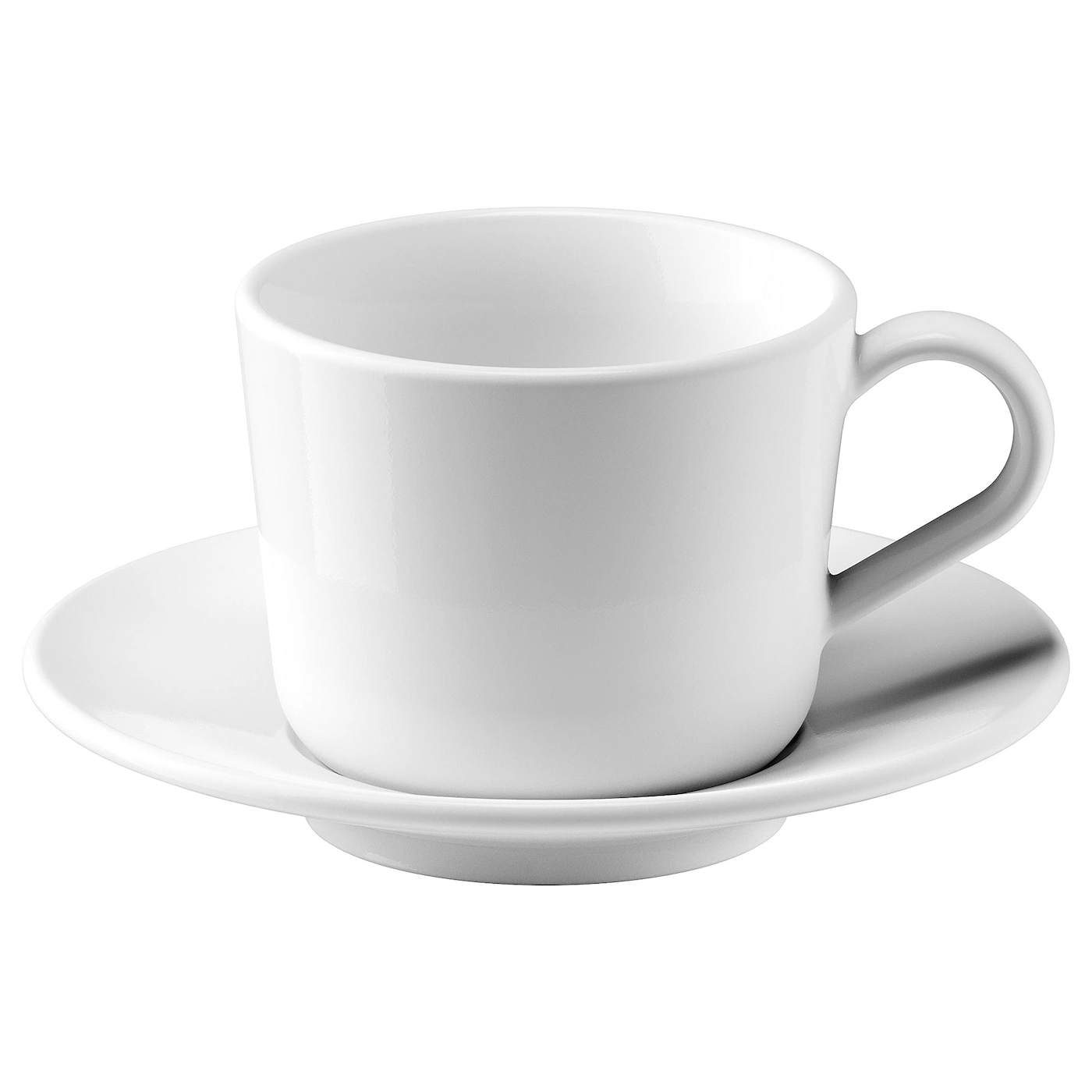 IKEA 365+ Šoljica i tanjirić, bela, 13 cl