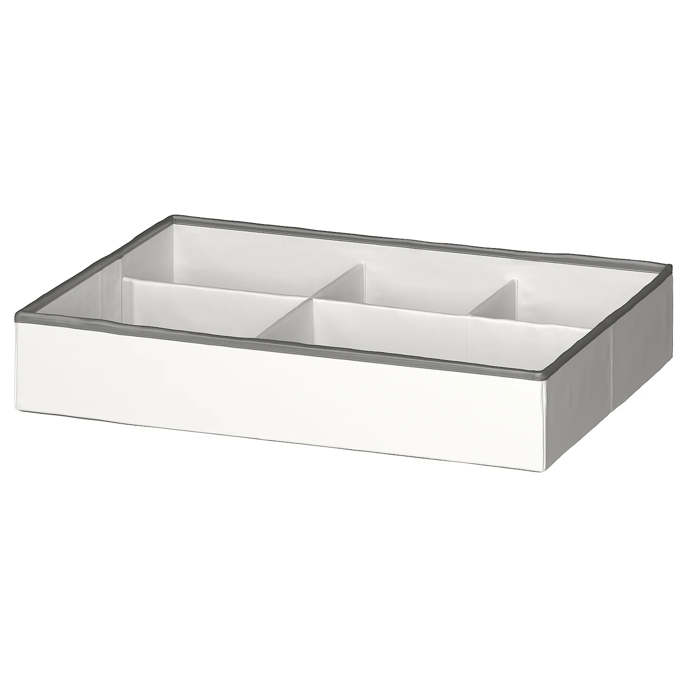 JÄTTEBJÖRN Organizator, bela/siva, 50x35x9 cm
