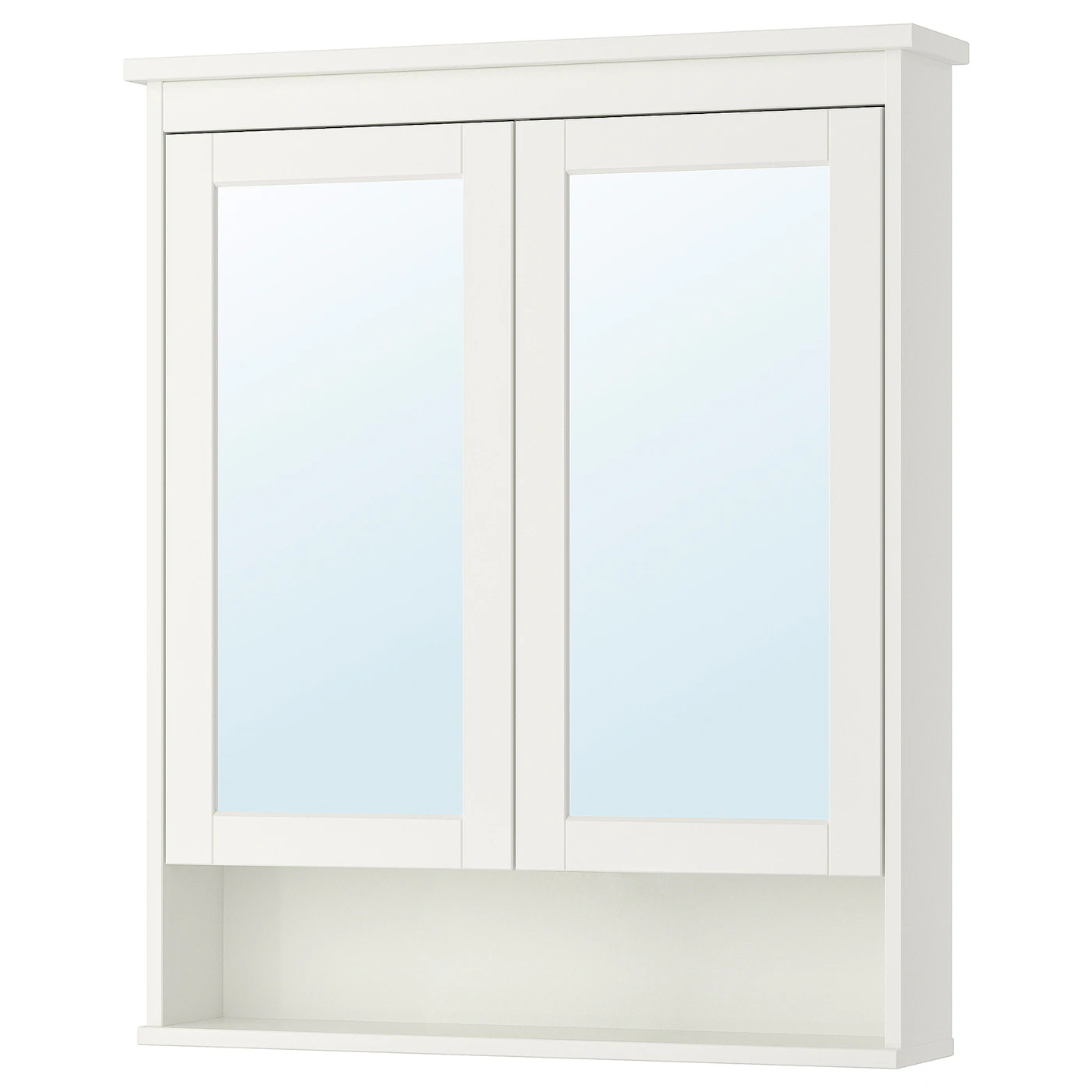 HEMNES Ormarić s ogledalom i 2 vrata, bela, 83x16x98 cm