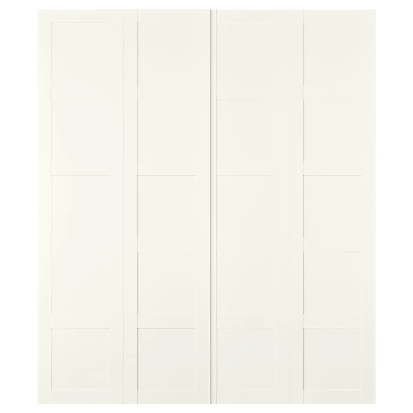 BERGSBO Par kliznih vrata, bela, 200x236 cm