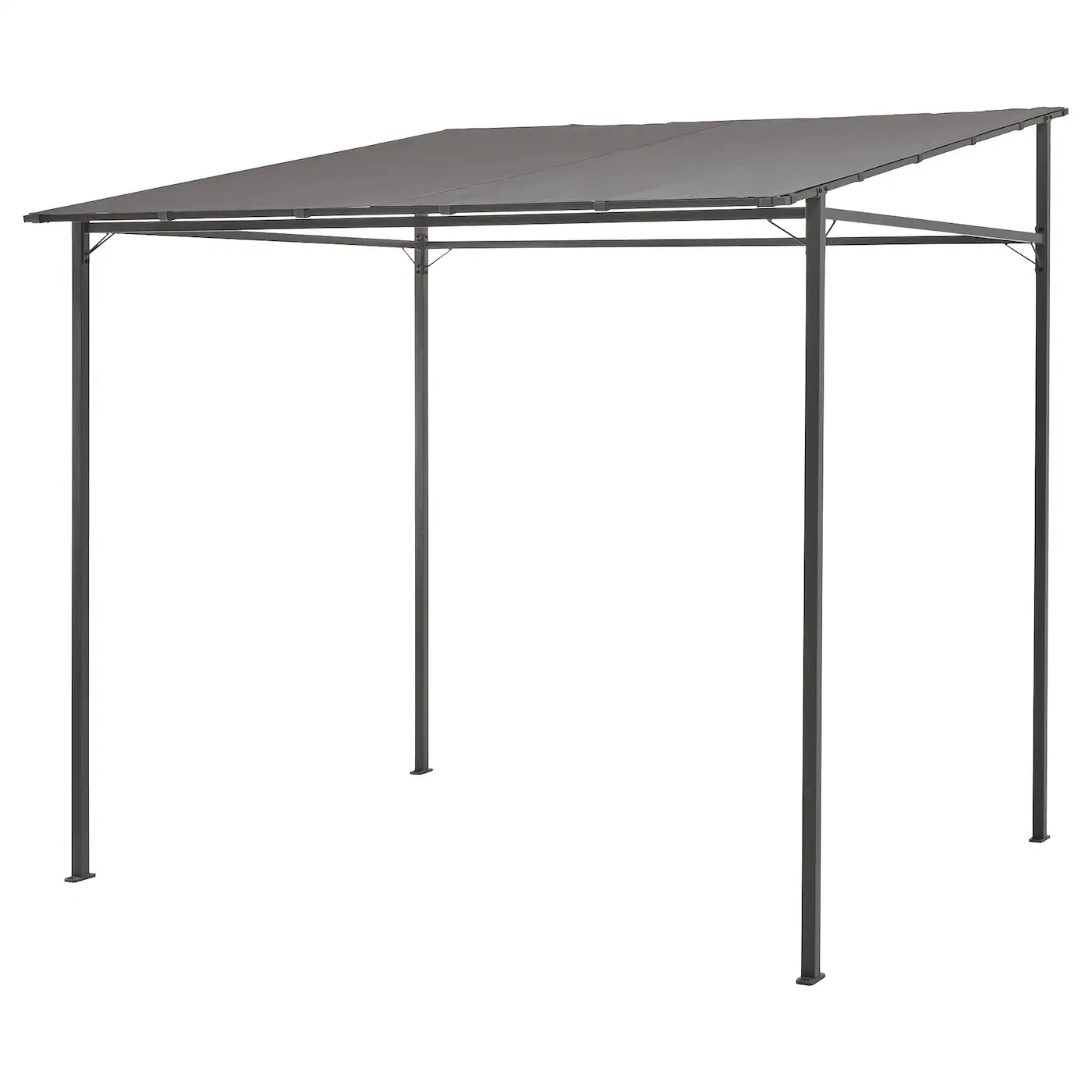 GUNNÖN Paviljon, tamnosiva/siva, 238x233 cm