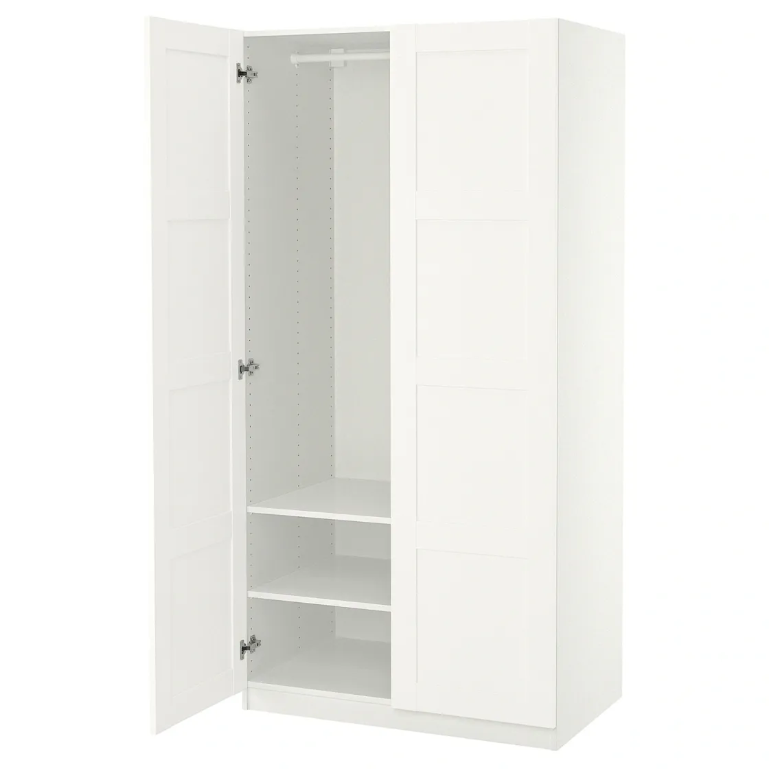 PAX / BERGSBO Garderober, bela/bela, 100x60x201 cm