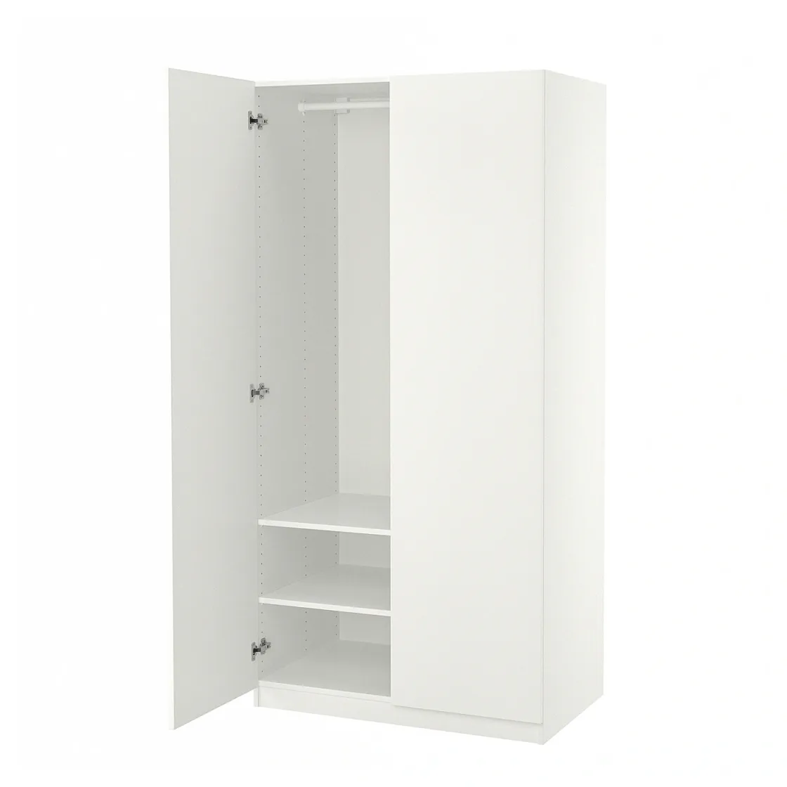PAX / FORSAND Garderober, bela/bela, 100x60x201 cm