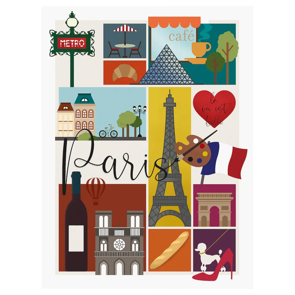 PJÄTTERYD Slika, Pariz, 30x40 cm