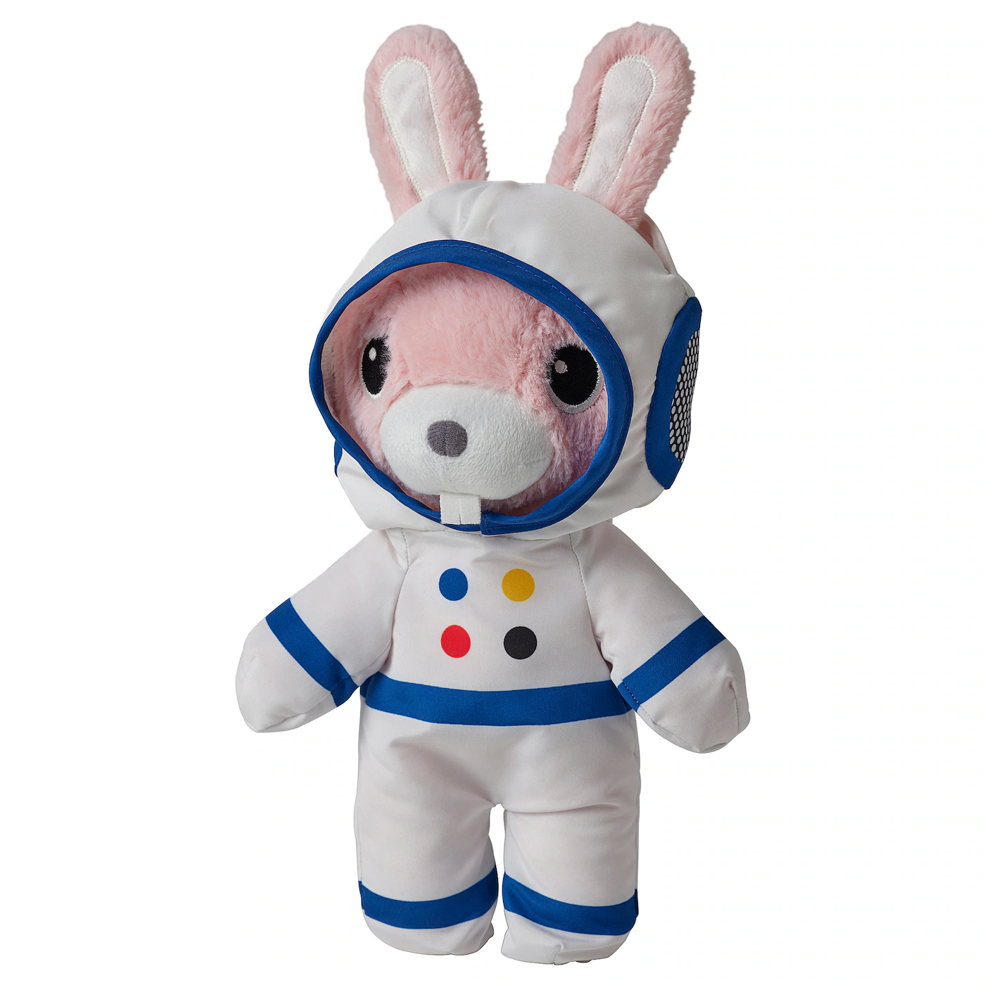 AFTONSPARV Plišana igračka u odelu astronauta, zec, 28 cm