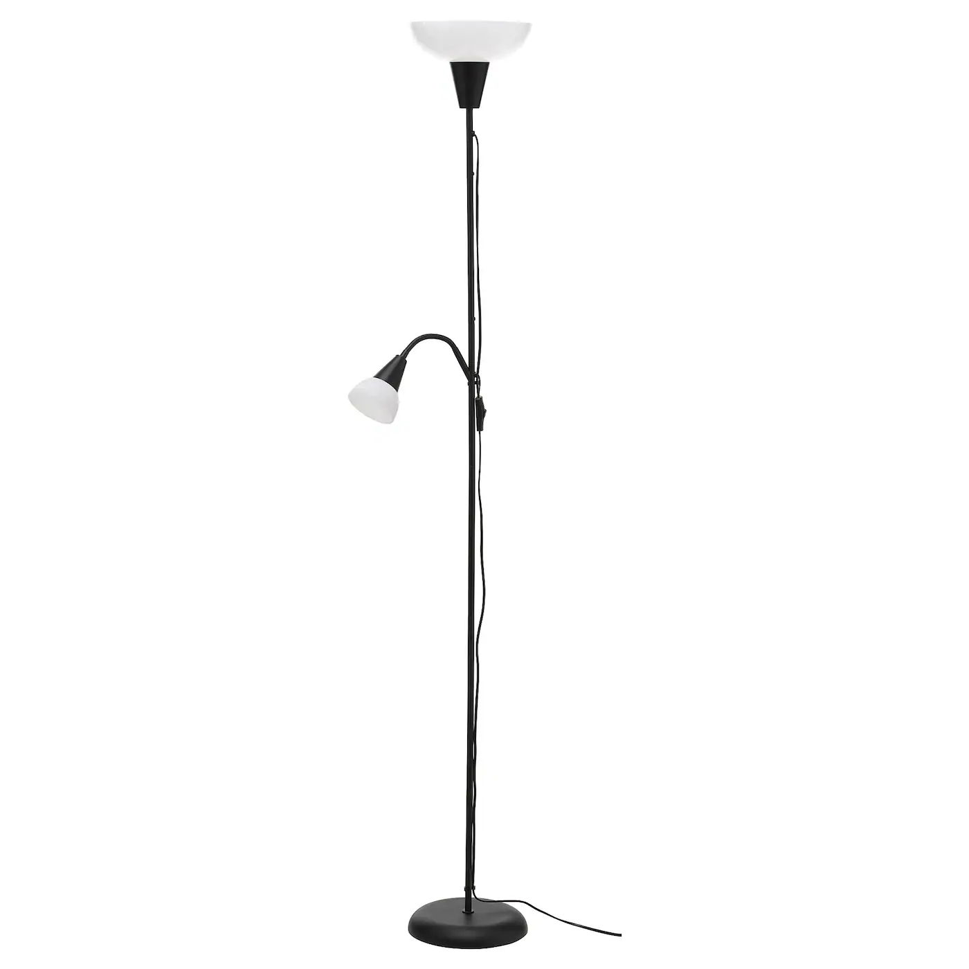 TÅGARP Pod.indirektna lampa/čitaća lampa, crna/bela