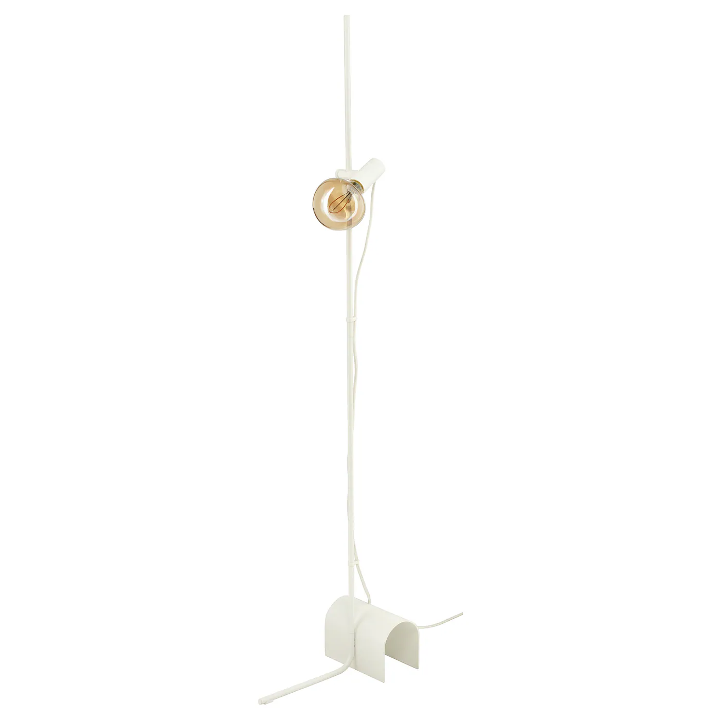 HÅRSLINGA / MOLNART Pod.lampa i sijalica, bela/pečurka smeđe b. staklo