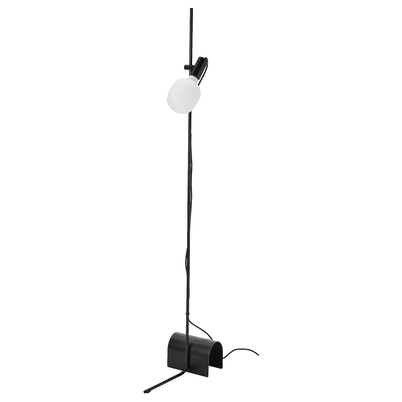 HÅRSLINGA / TRÅDFRI Pod.lampa i sijalica, crna/pametno beli spektar