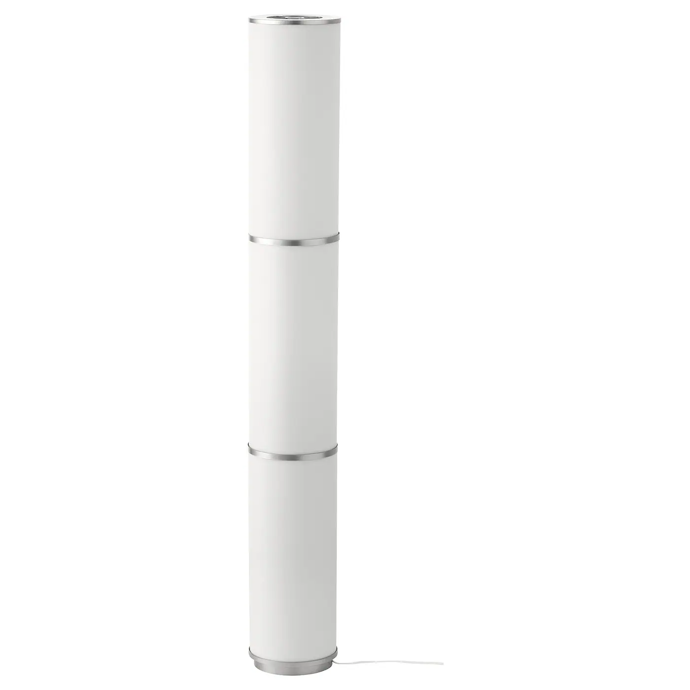 VIDJA Podna lampa, bela, 138 cm