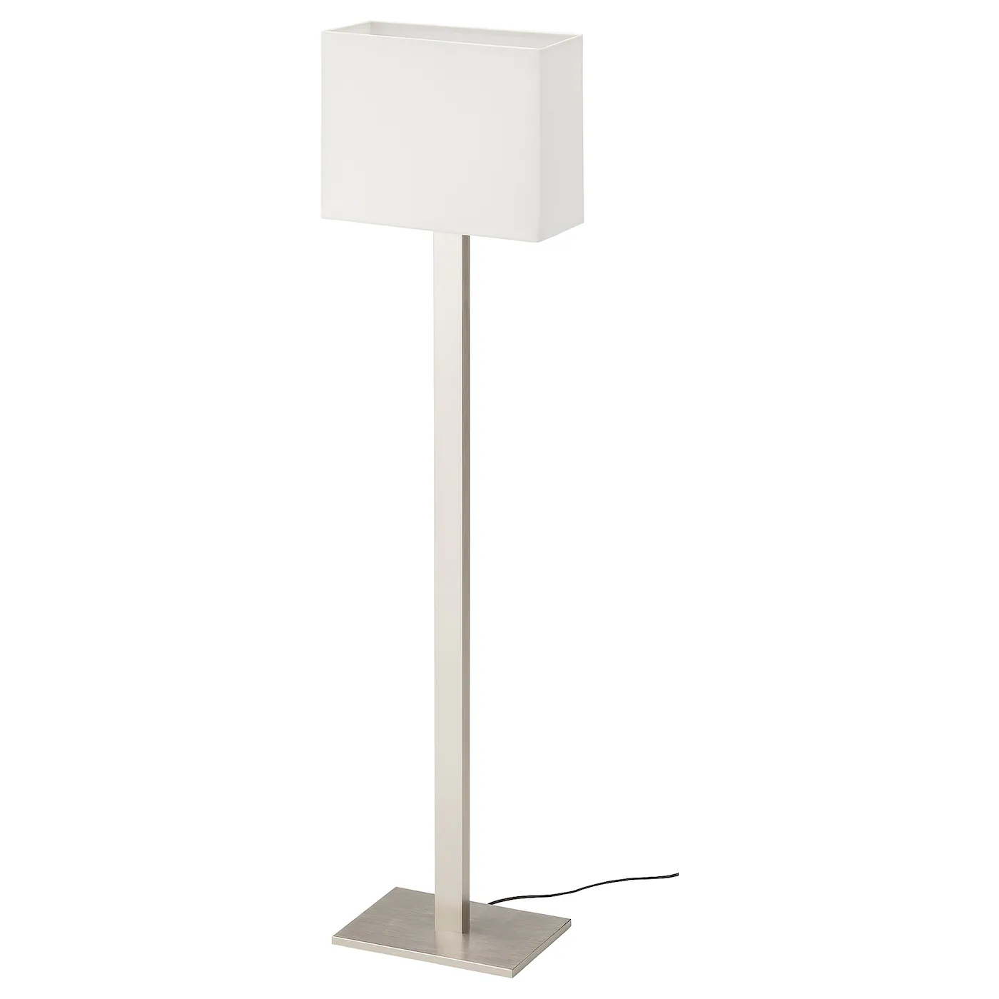 TOMELILLA Podna lampa, niklovano/bela, 150 cm