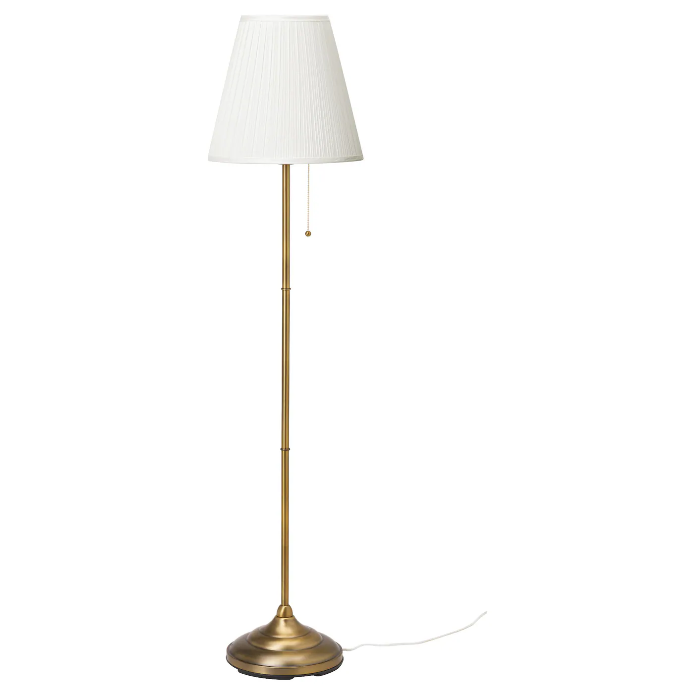 ÅRSTID Podna lampa, mesing/bela