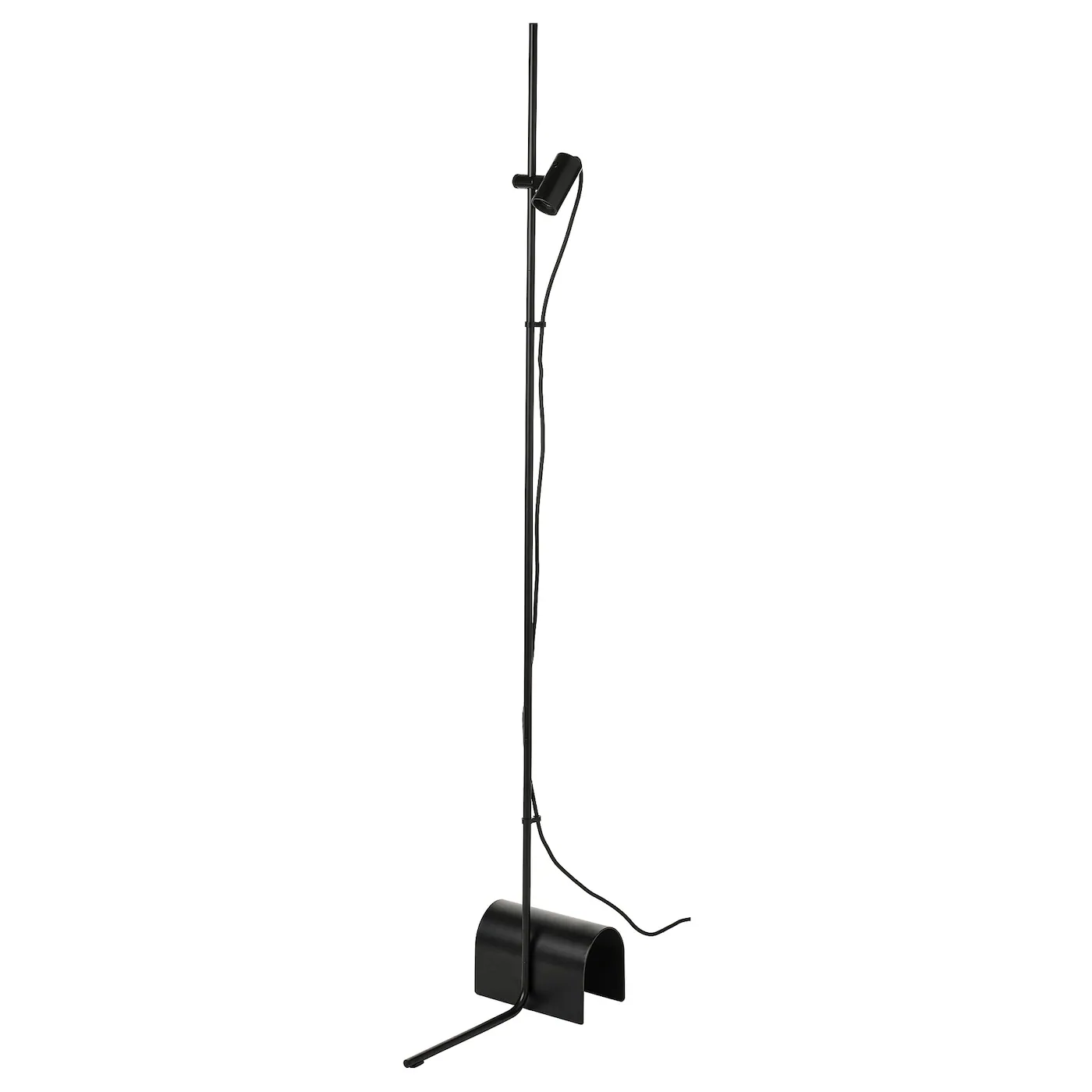HÅRSLINGA Podna lampa, crna
