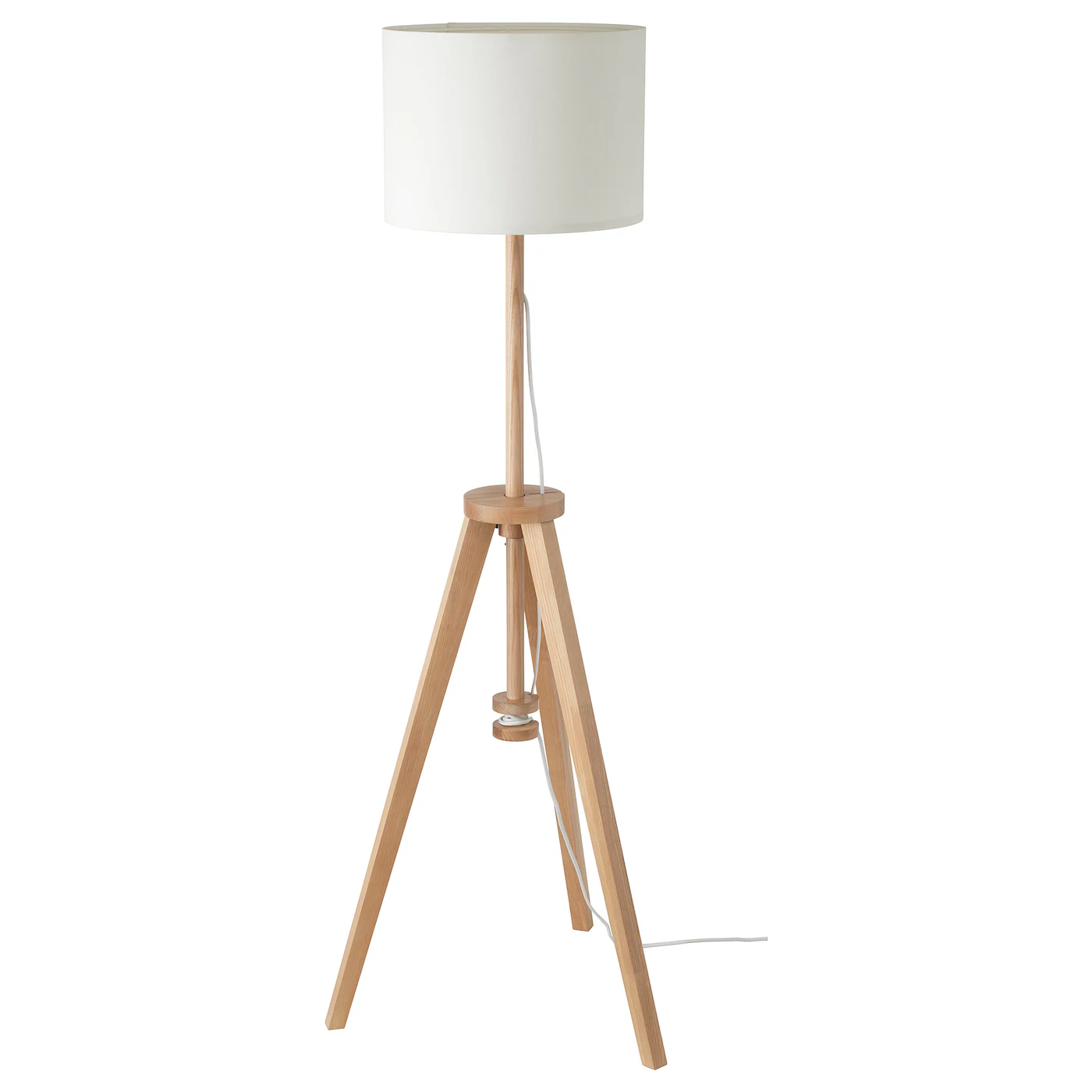 LAUTERS Podna lampa, jasen/bela