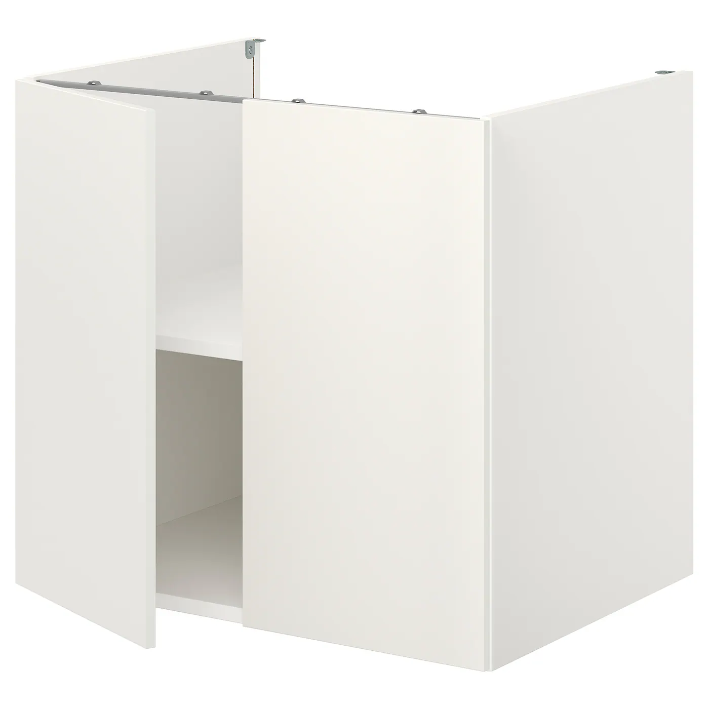 ENHET Podni element s policom/vratima, bela, 80x62x75 cm