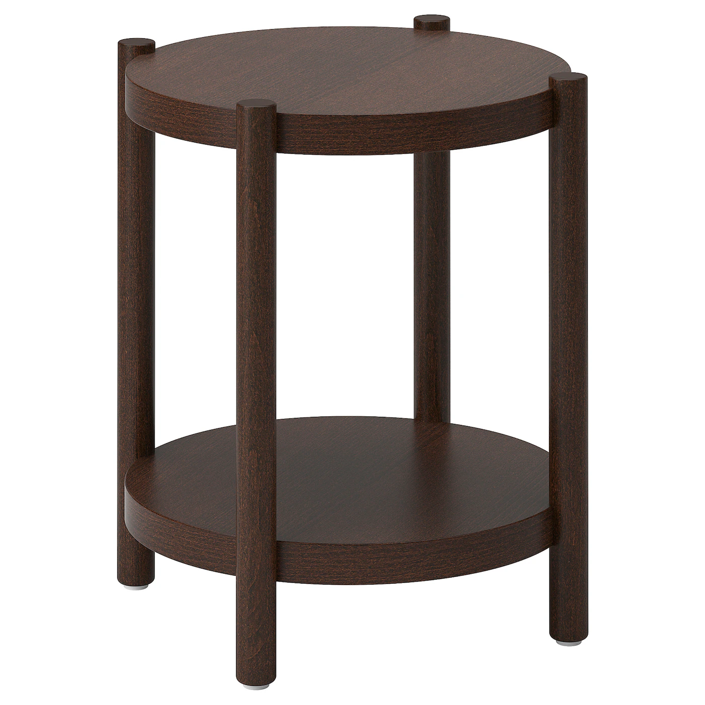 LISTERBY Pomoćni stočić, tamnosmeđa bukov furnir, 50 cm
