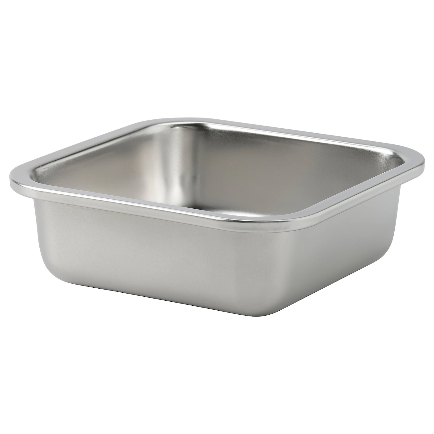 IKEA 365+ Posuda za hranu, kvadrat/nerđajući čelik, 600 ml