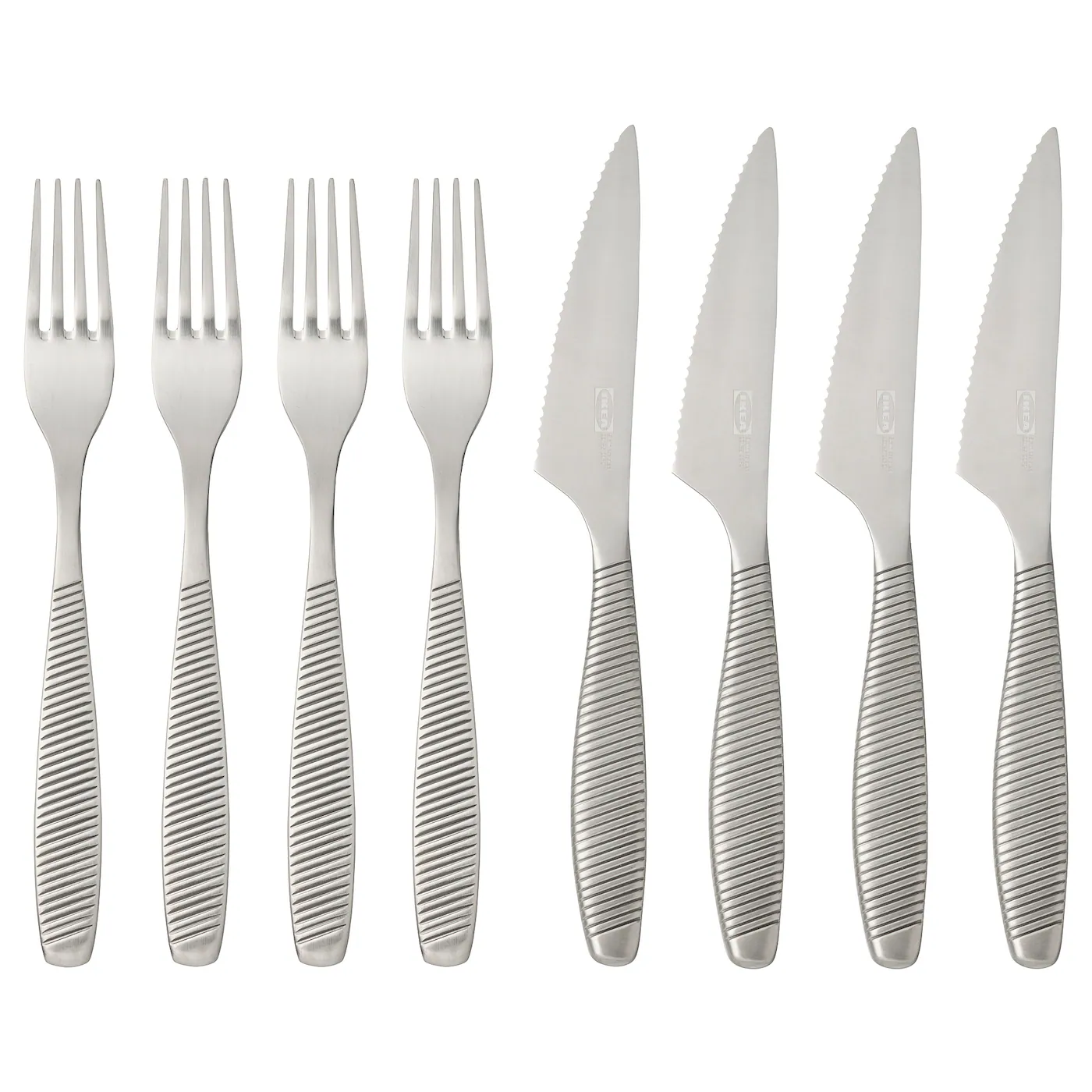 IKEA 365+ Pribor za biftek, 8 kom., nerđajući čelik
