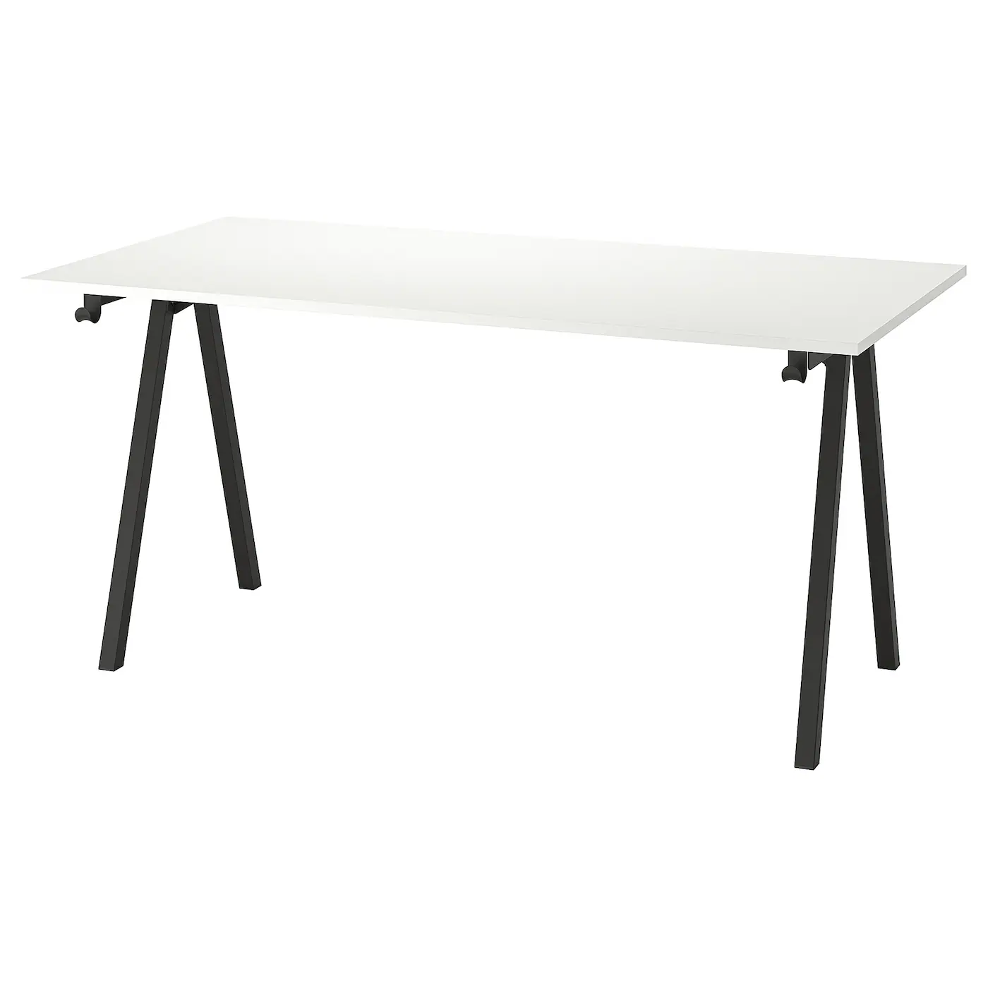 TROTTEN Radni sto, bela/boja antracita, 160x80 cm