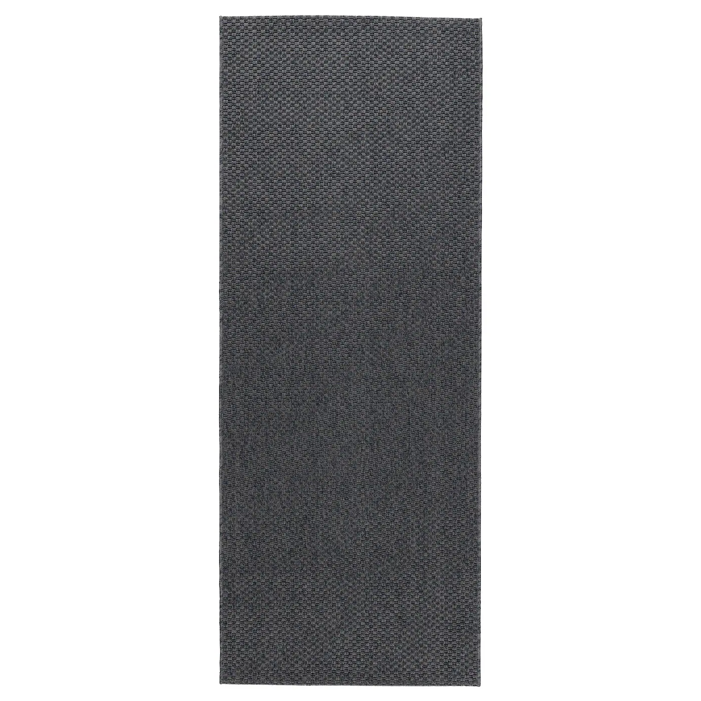 MORUM Ravno tkani tepih, unutra/spolja, tamnosiva, 80x200 cm