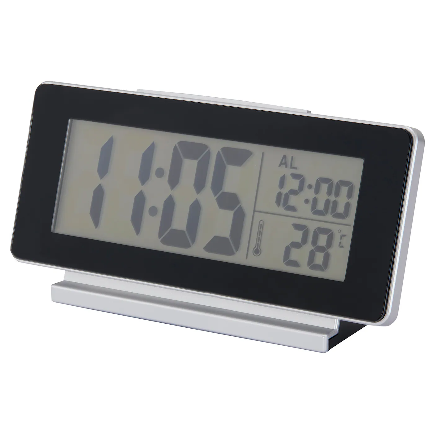 FILMIS Sat/termometar/alarm, crna, 16.5x9 cm