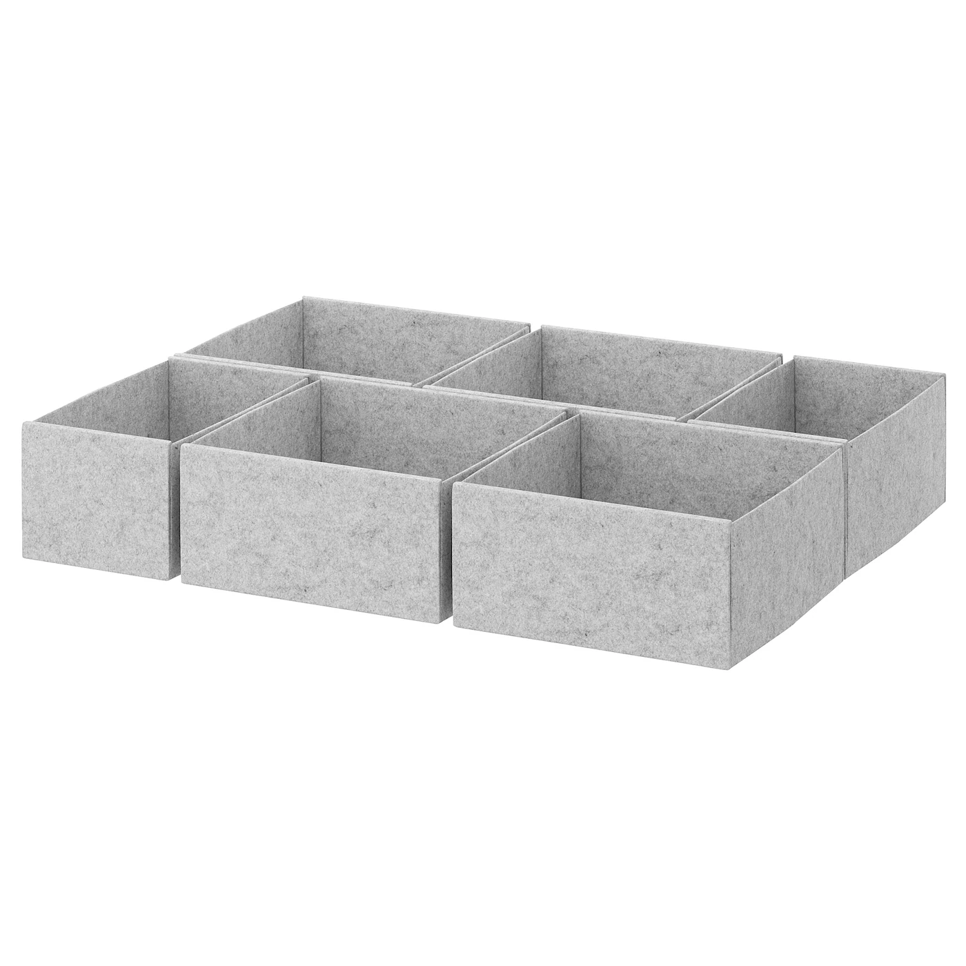 KOMPLEMENT Set kutija, 6 kom., svetlosiva, 65x54 cm
