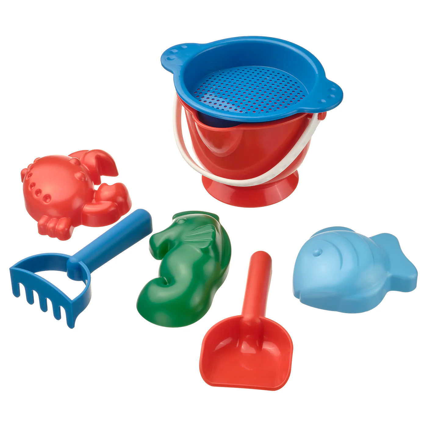SANDIG Set za pesak, 7 del., raznobojno