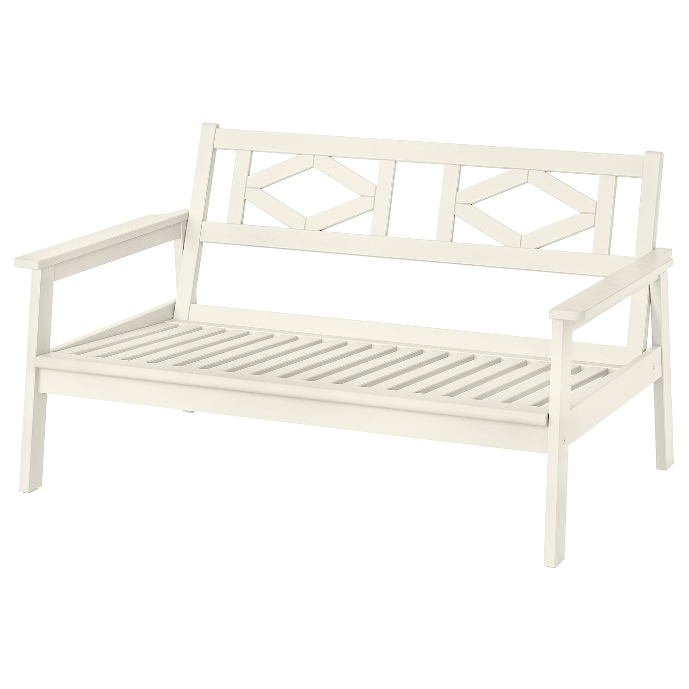 BONDHOLMEN Sofa dvosed,spolja, bela/bež, 139x81x73 cm