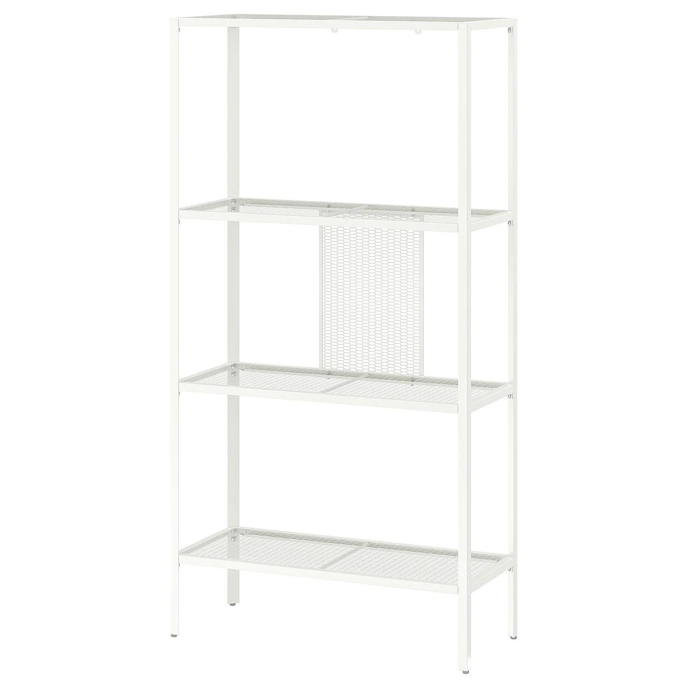 BAGGEBO Spojene police, metal/bela, 60x25x116 cm