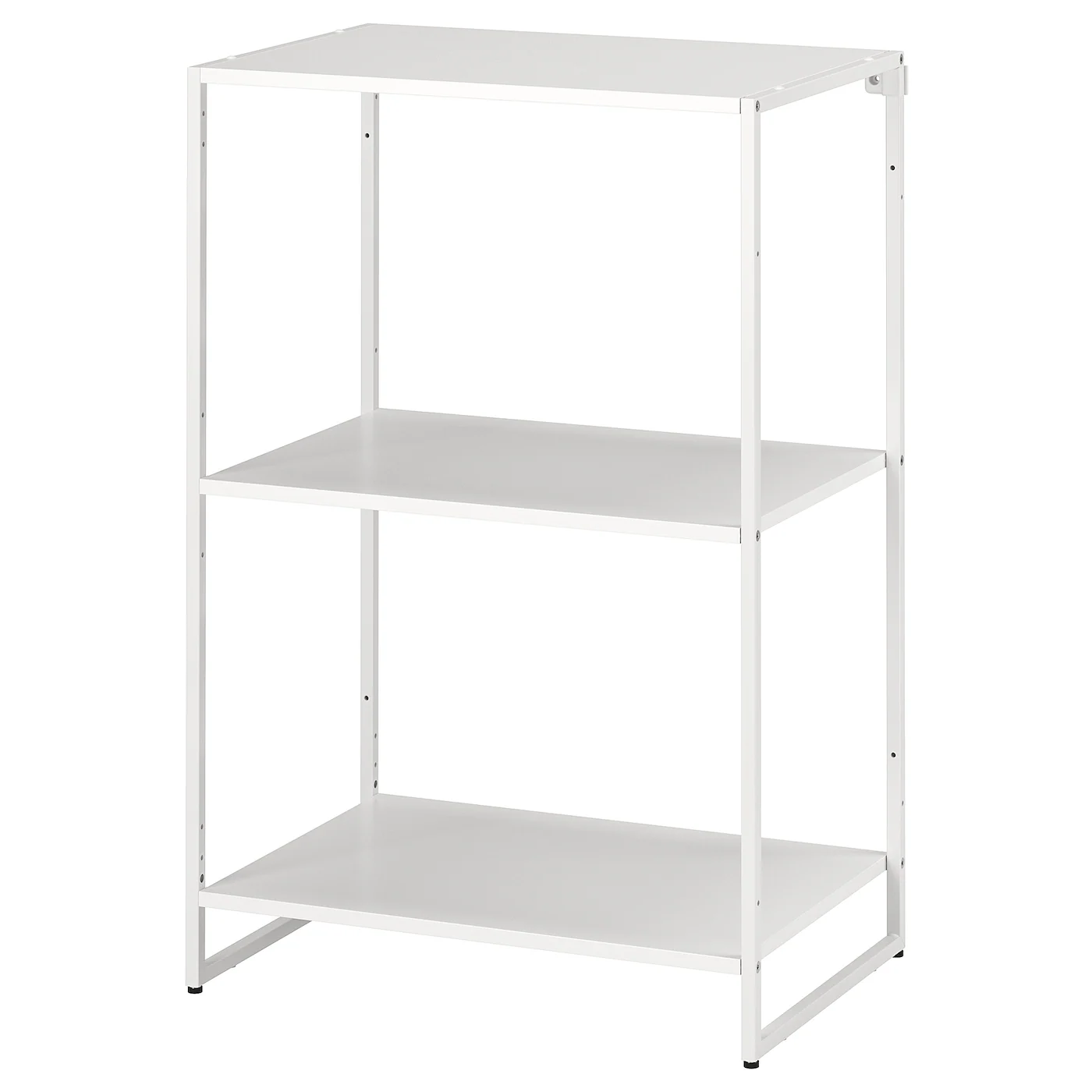 JOSTEIN Spojene police, unutra/spolja/metal bela, 61x40x90 cm