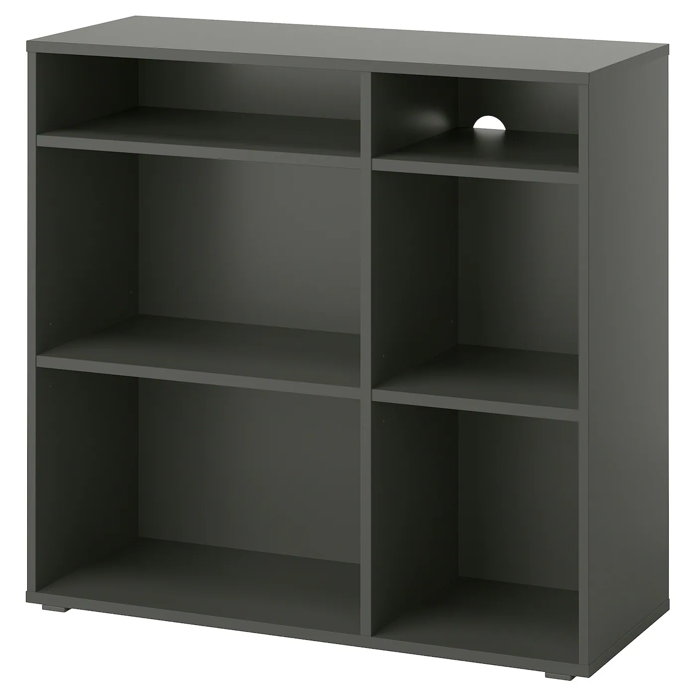 VIHALS Spojene police s 4 police, tamnosiva, 95x37x90 cm