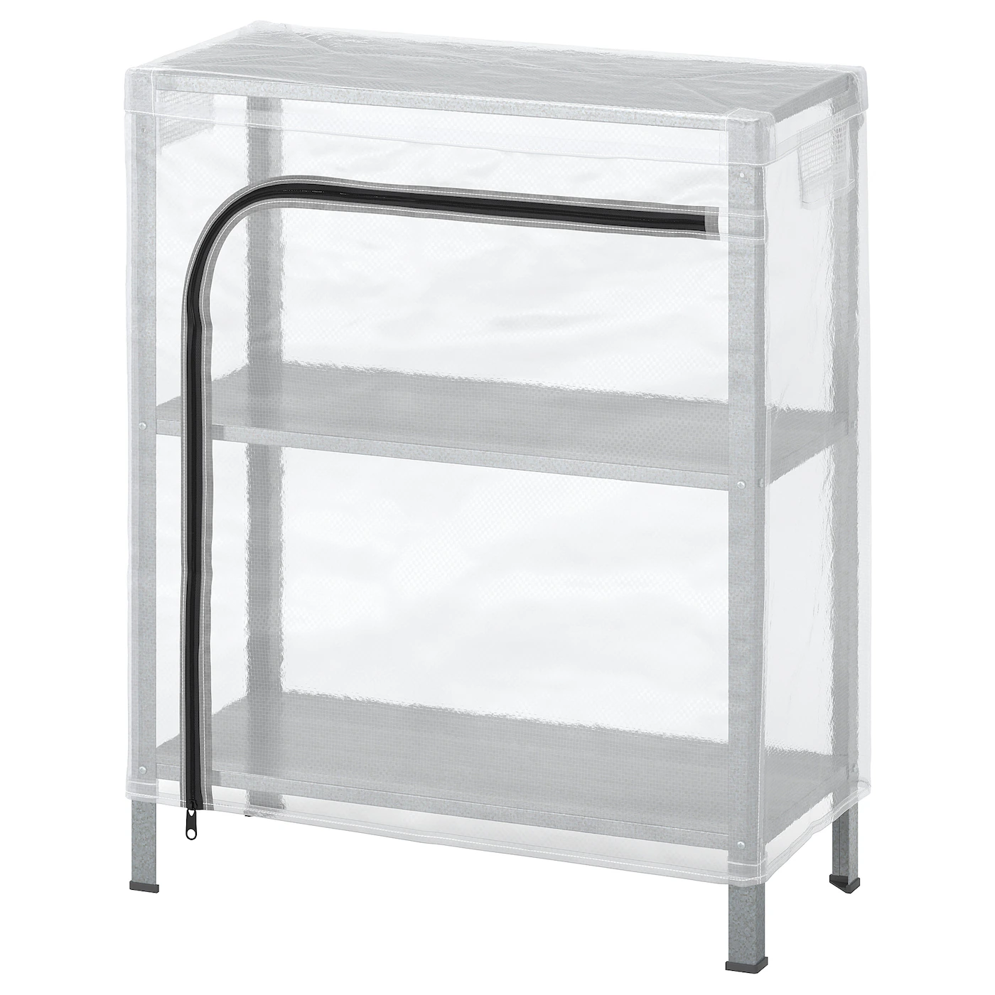 HYLLIS Spojene police s navlakom, providno, 60x27x74 cm