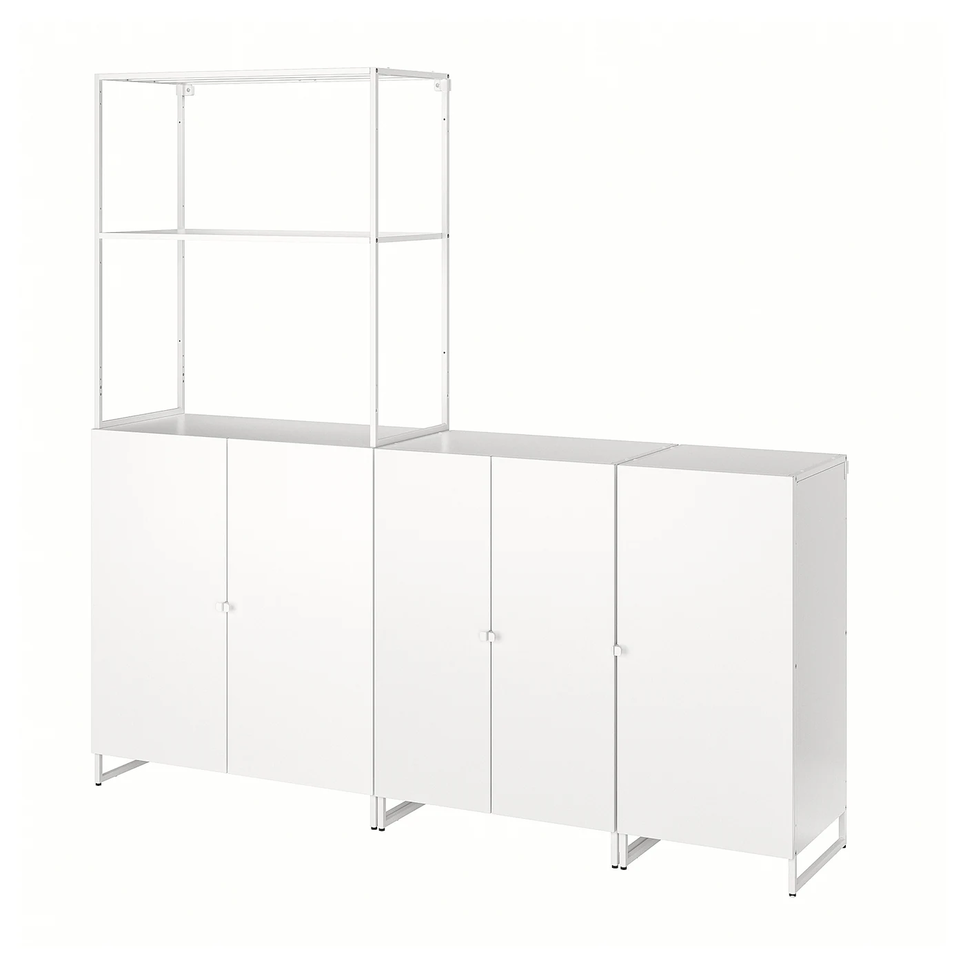 JOSTEIN Spojene police s vratima, unutra/spolja/bela, 182x44x180 cm