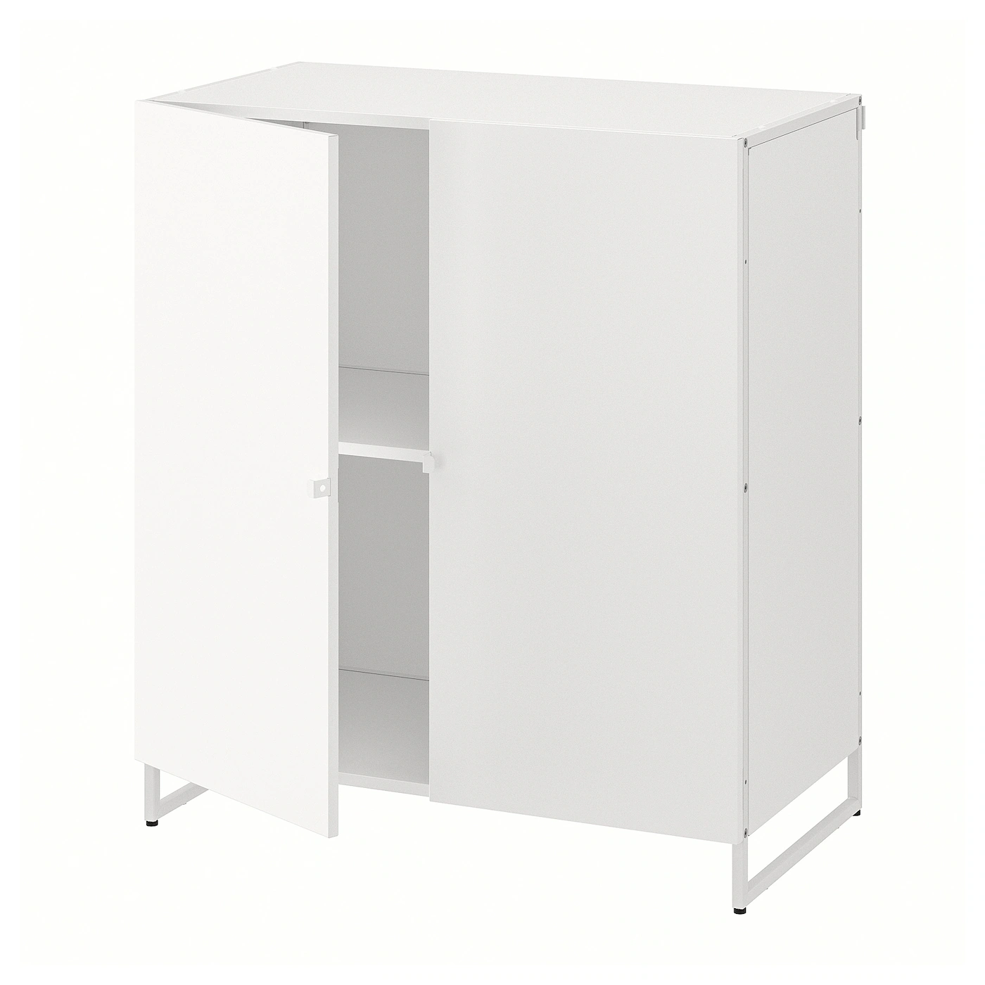 JOSTEIN Spojene police s vratima, unutra/spolja/bela, 81x44x90 cm