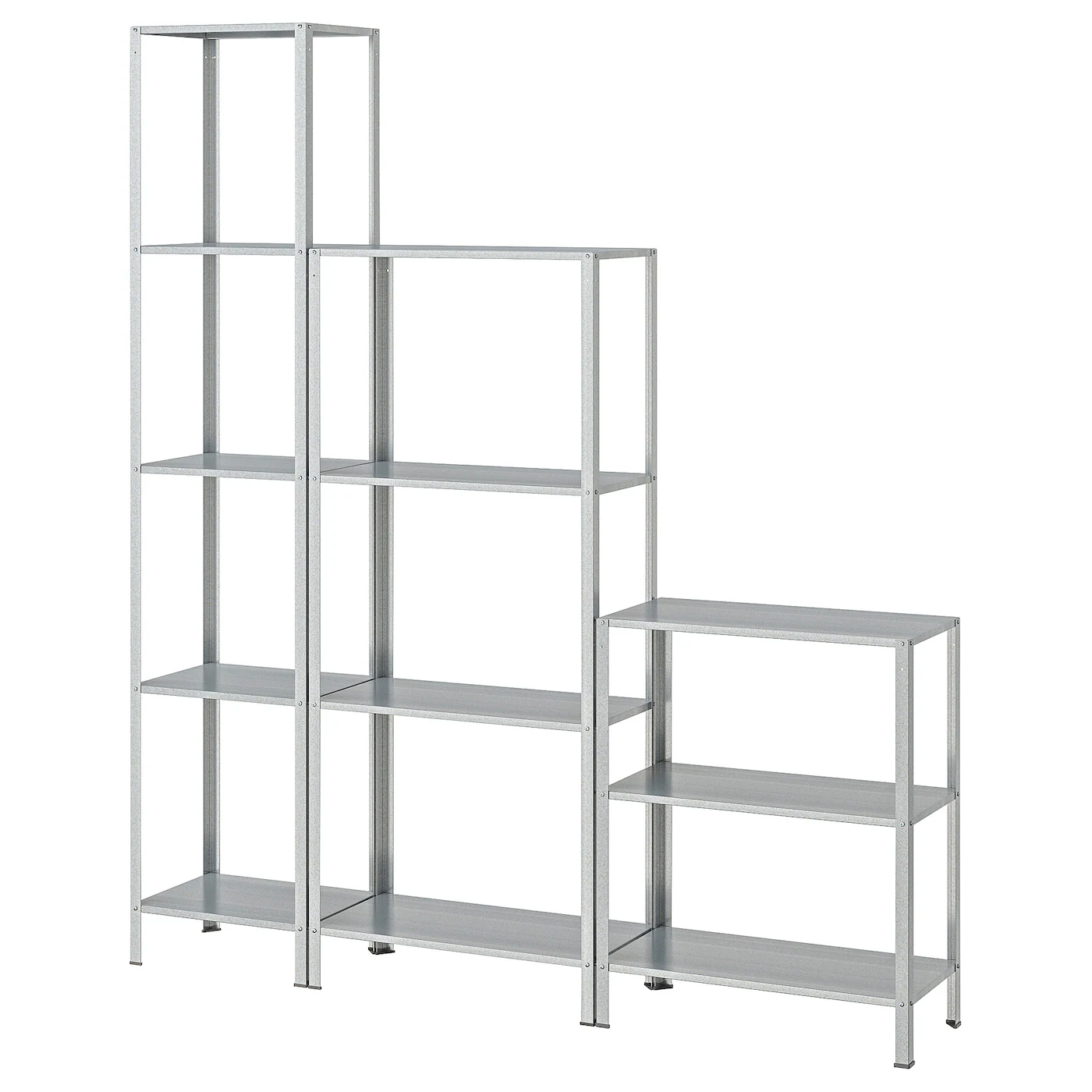 HYLLIS Spojene police unutra/spolja, 160x27x74-183 cm