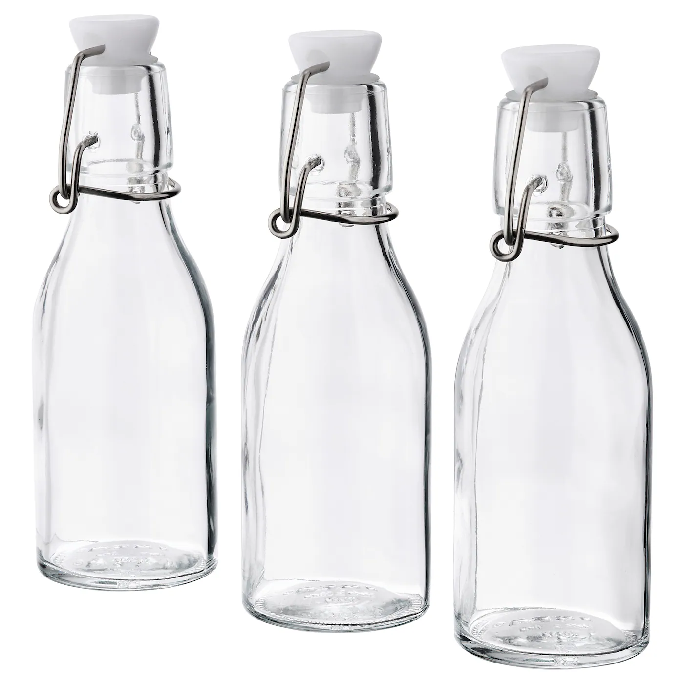 KORKEN Staklena flaša sa zapušačem, bistro staklo, 15 cl