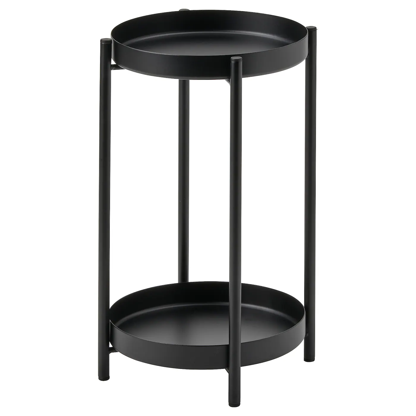 OLIVBLAD Stalak za cveće, unutra/spolja crna, 35 cm