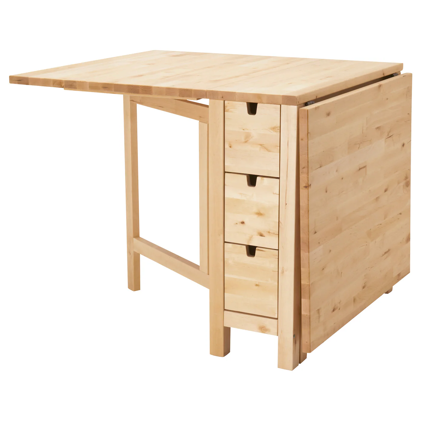 NORDEN Sto na preklop, breza, 26/89/152x80 cm
