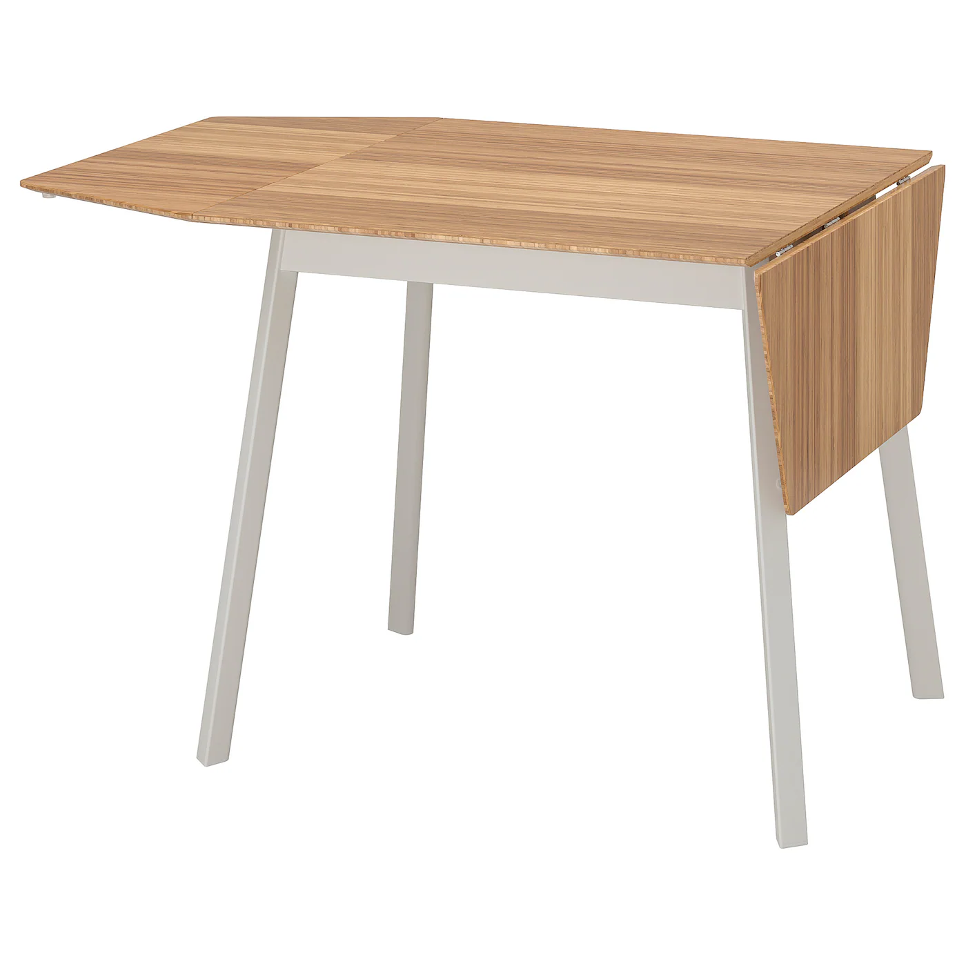 IKEA PS 2012 Sto na rasklapanje, bambus/bela, 74/106/138x80 cm