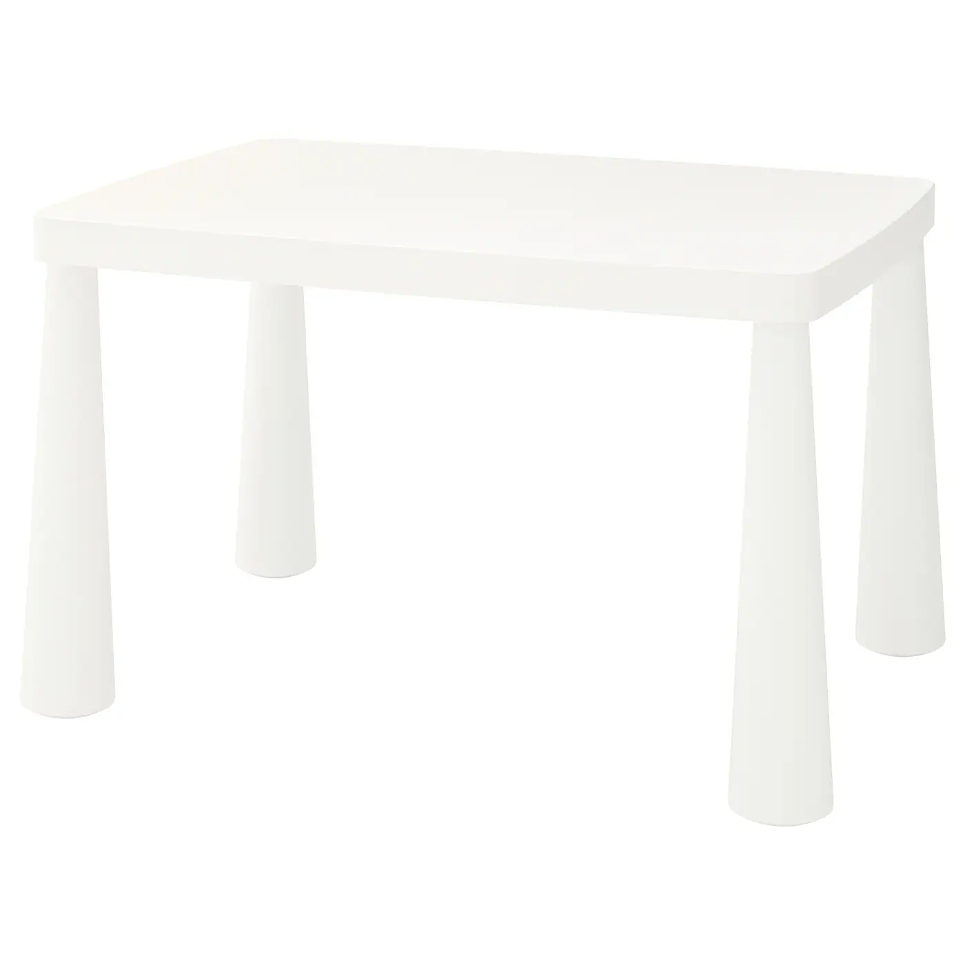 MAMMUT Sto za decu, unutra/spolja bela, 77x55 cm