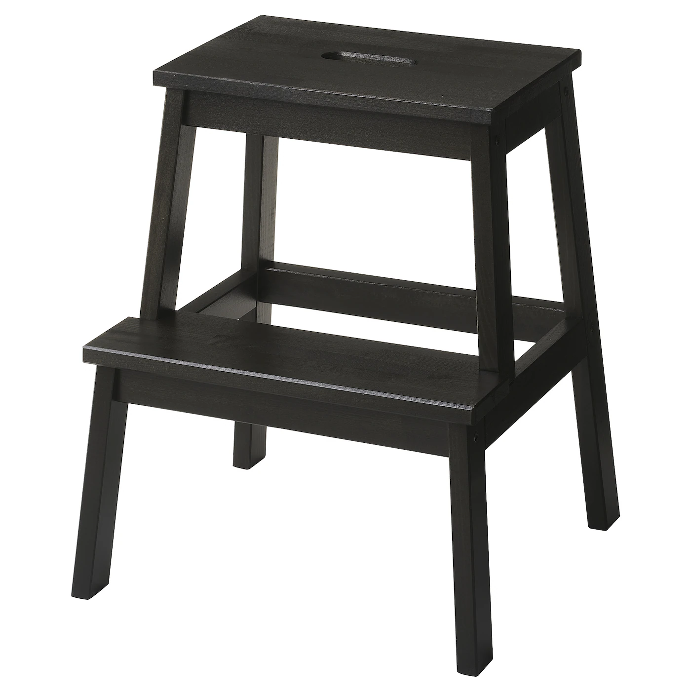 BEKVÄM Stolica s 2 stepenika, crna, 50 cm