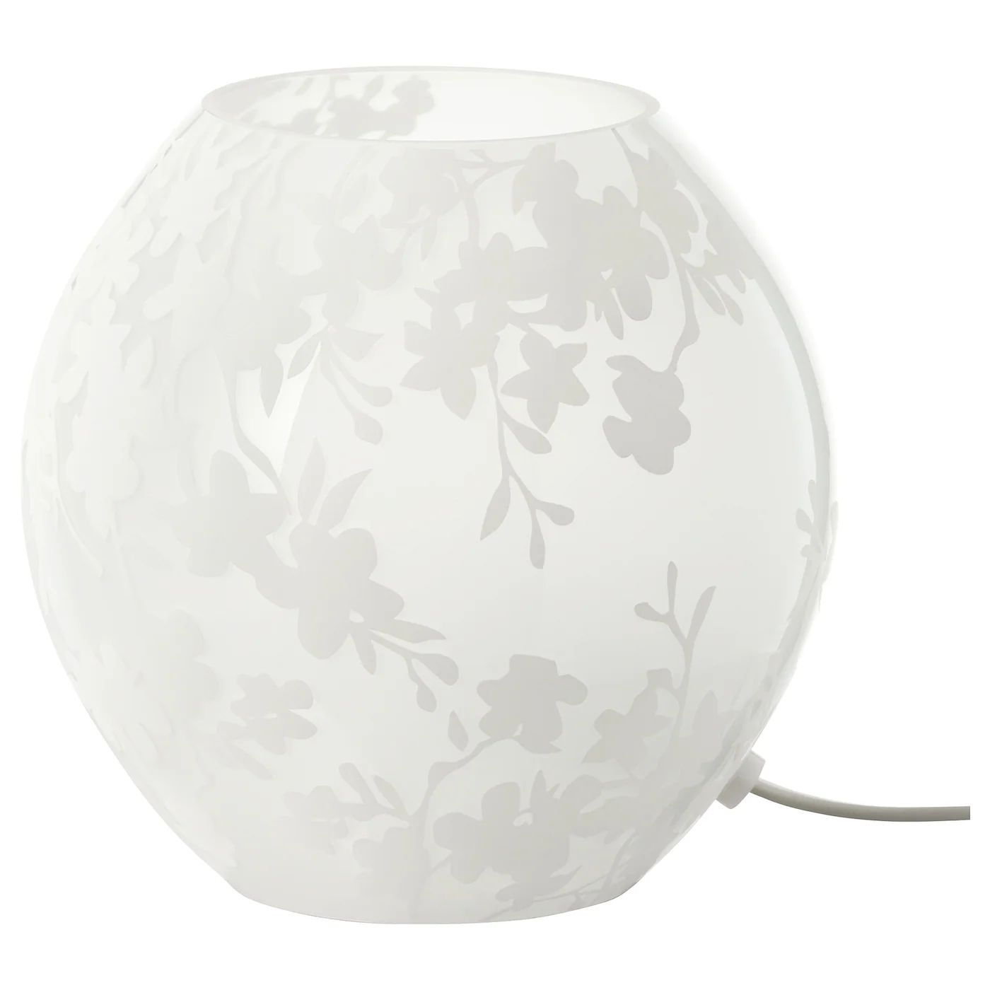 KNUBBIG Stona lampa, cvet trešnje bela, 18 cm