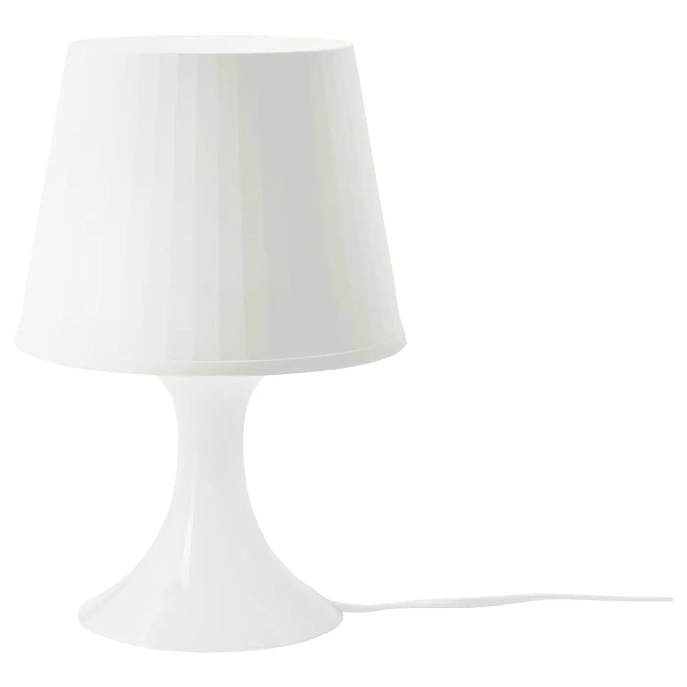 LAMPAN Stona lampa, bela, 29 cm