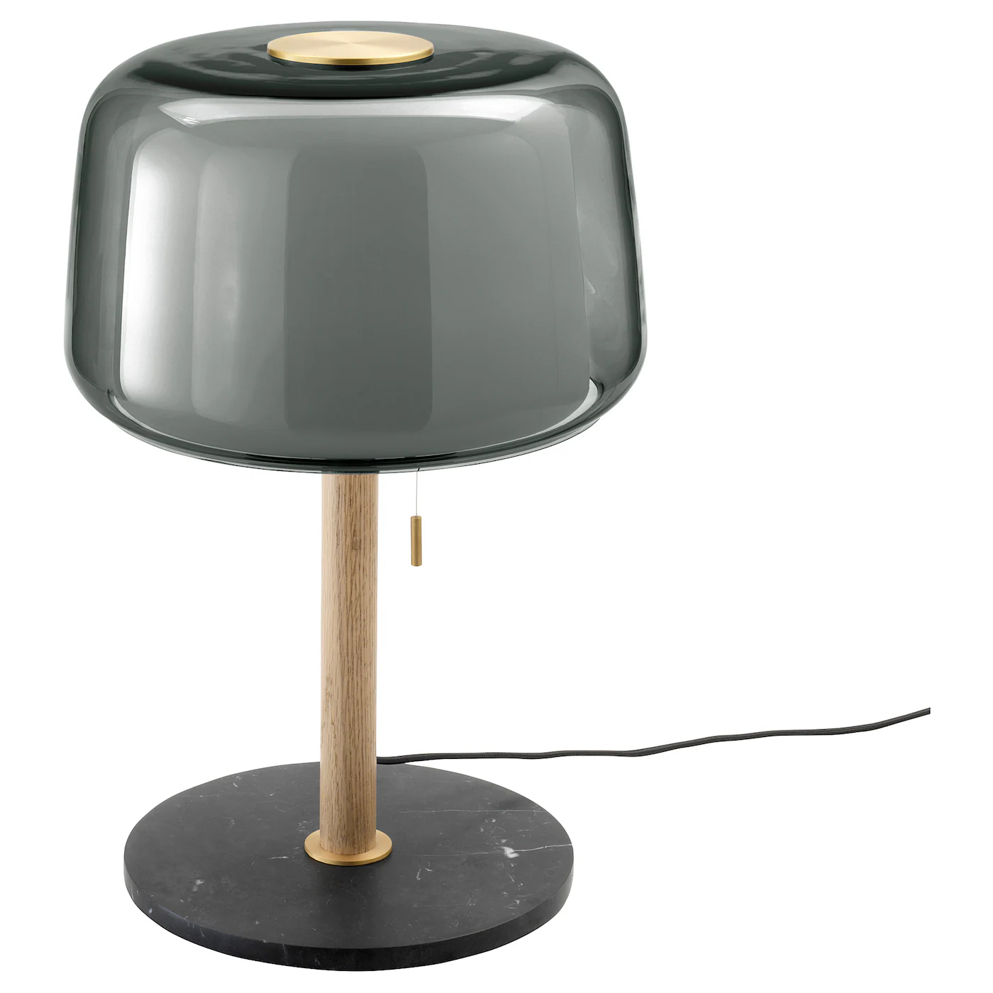 EVEDAL Stona lampa, mermer/siva